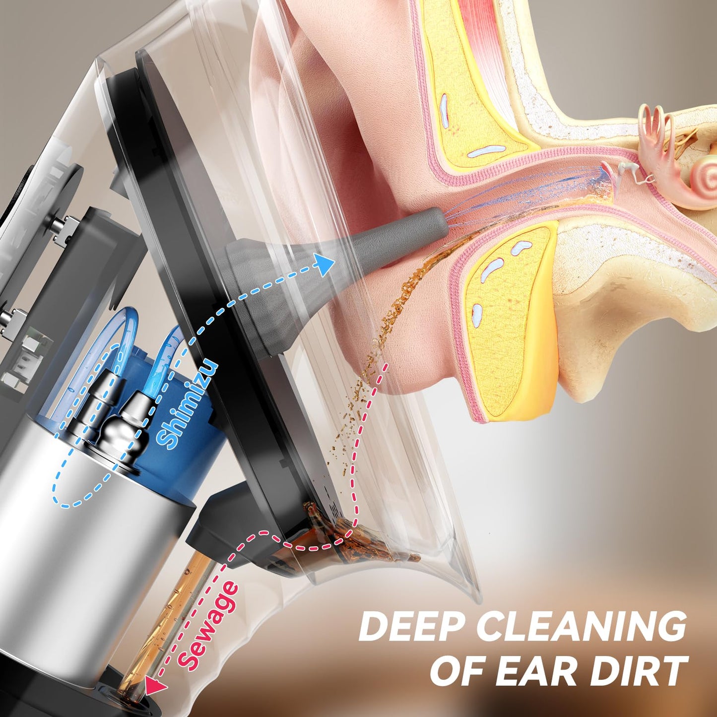 GOLFOEE Ear Wax Removal — Upgraded Electric Ear Cleaner with Safe Pressure Modes
