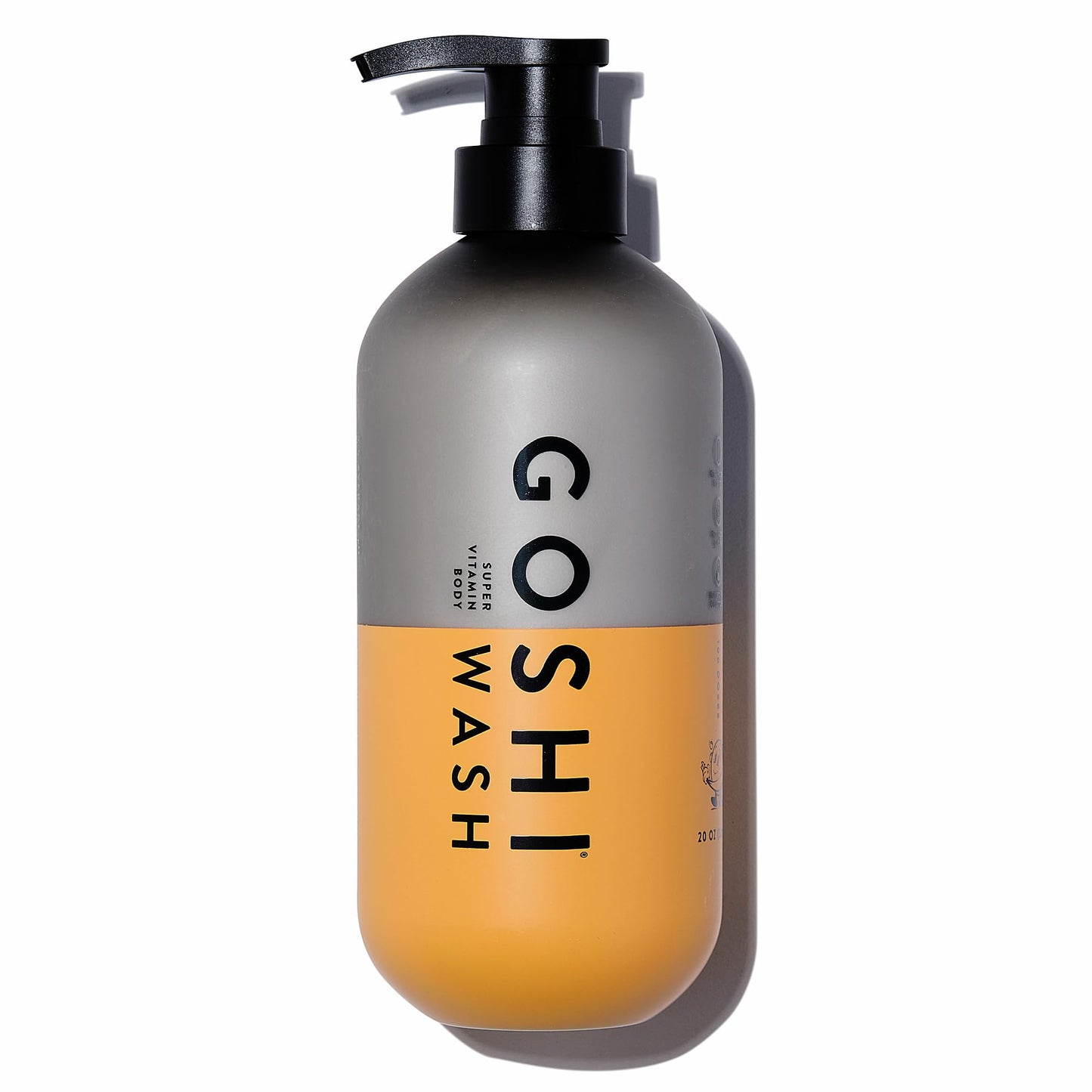 GOSHI Super Vitamin Body Wash 20 oz – pH-Balanced Exfoliating Body Wash for All Skin Types