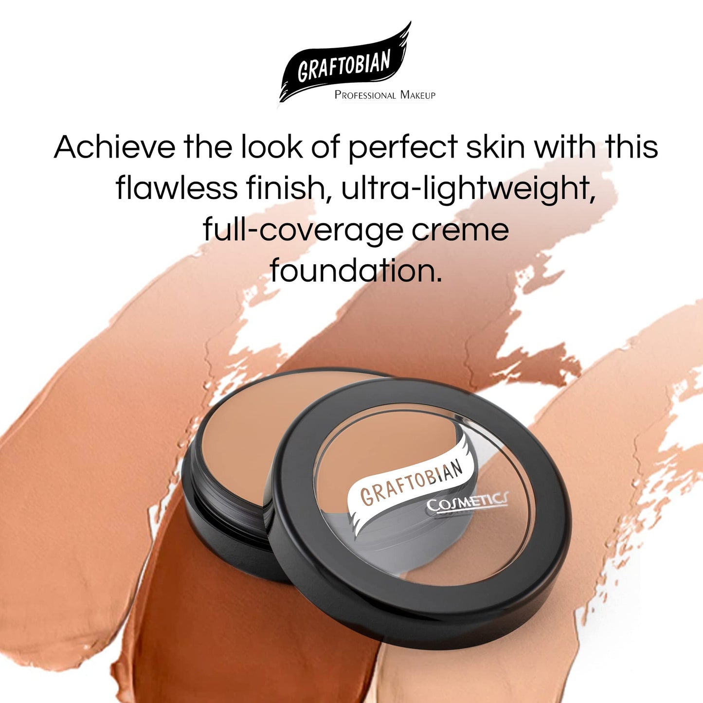 Graftobian HD Glamour Creme Foundation – 65 Shades, Weightless Full Coverage | Aurora