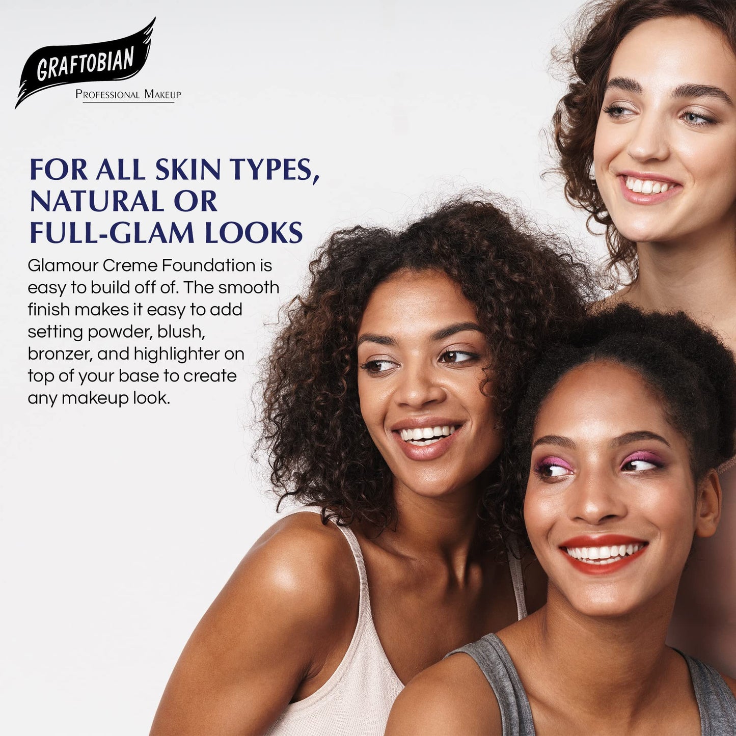 Graftobian HD Glamour Creme Foundation — Weightless Full Coverage in 65 Inclusive Shades