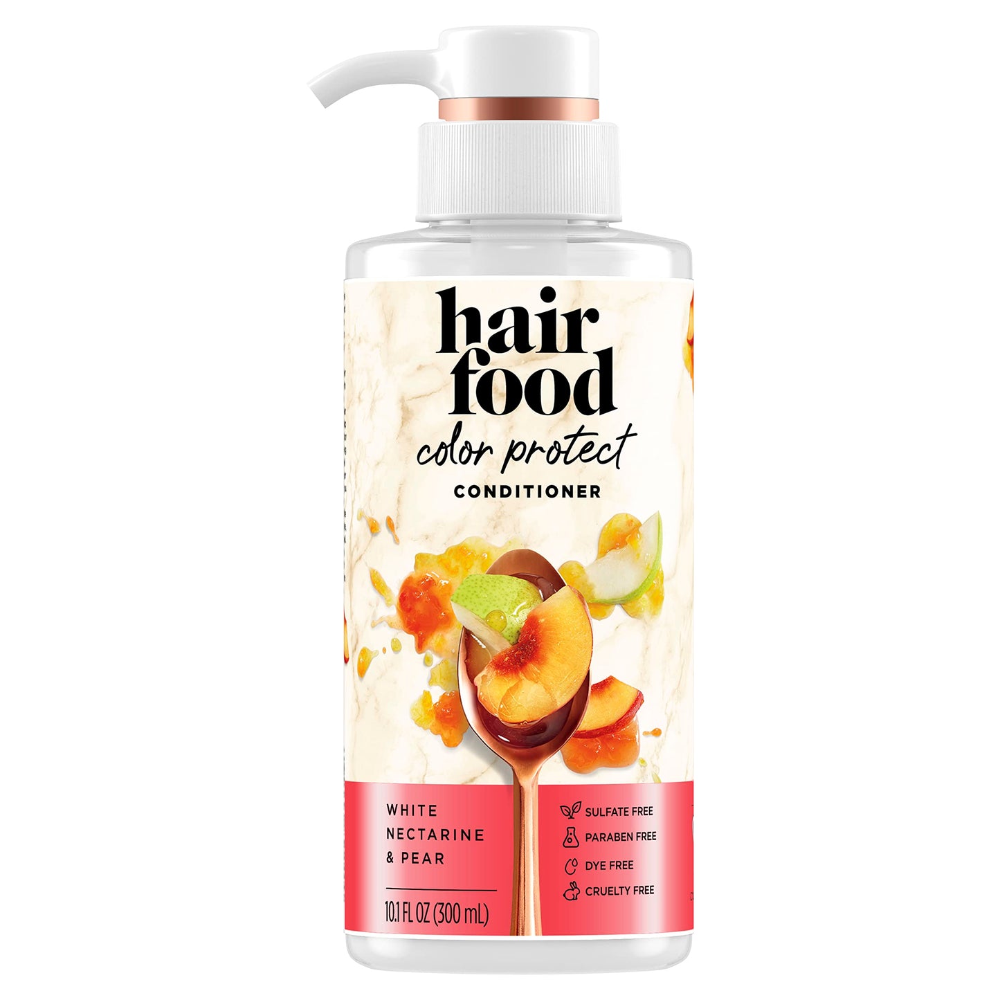 Hair Food White Nectarine & Pear Color Protect Conditioner – 10.1 fl oz for Color-Treated Hair