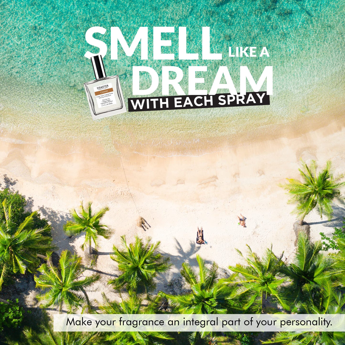 DEMETER Fragrance Library Coconut Cologne Spray 3.4 oz | Fresh Coconut Scent