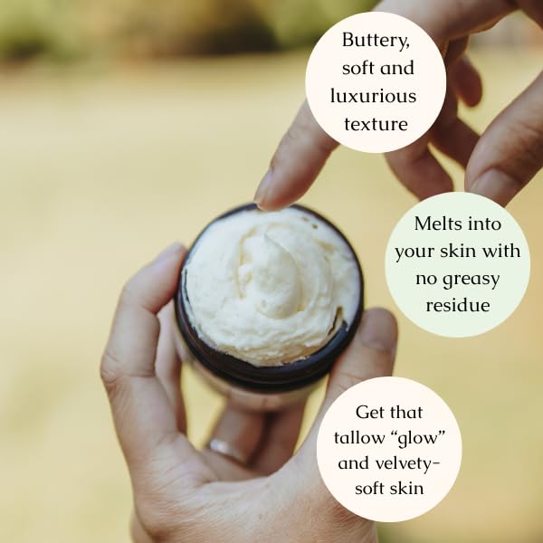 Hearth and Homestead Lavender Peppermint Tallow Balm — Organic Body Butter 1.3 oz