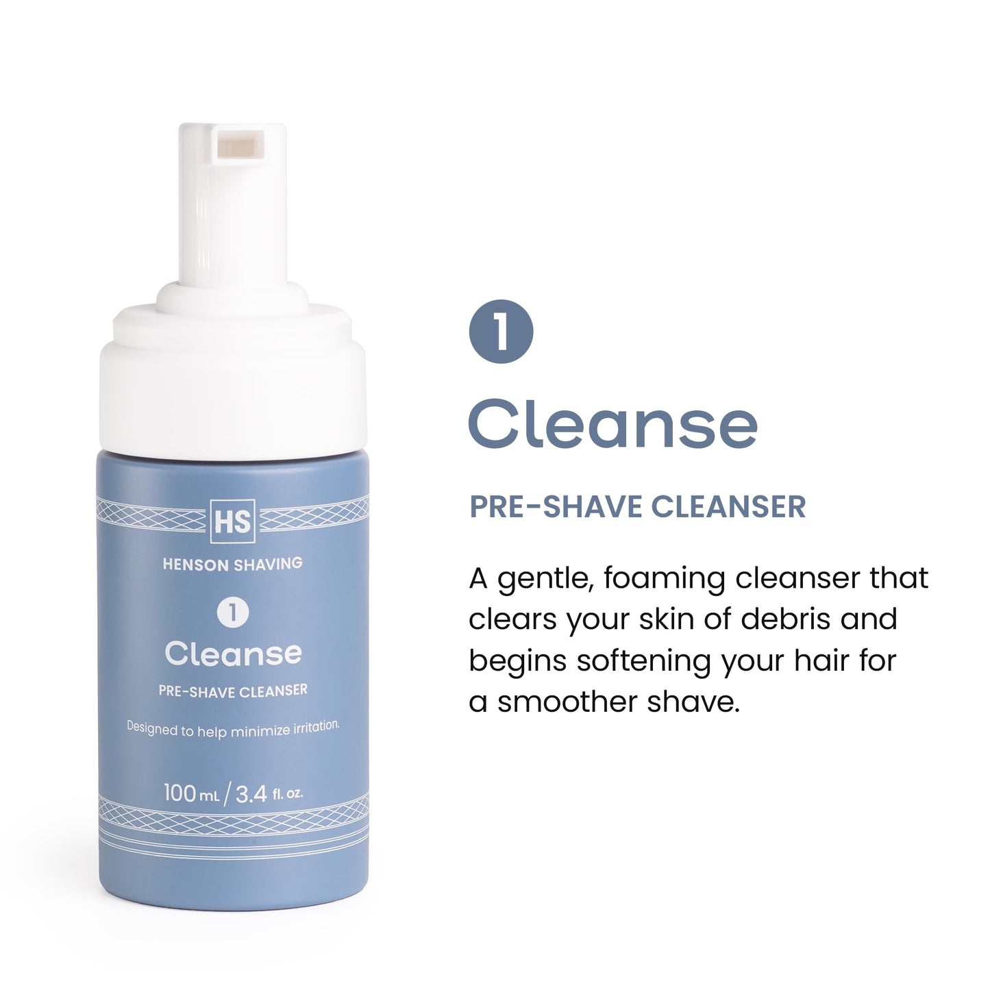 Henson Shaving Skin Care Combo: 3-Step Shaving Kit for Men (3.4 oz Each)