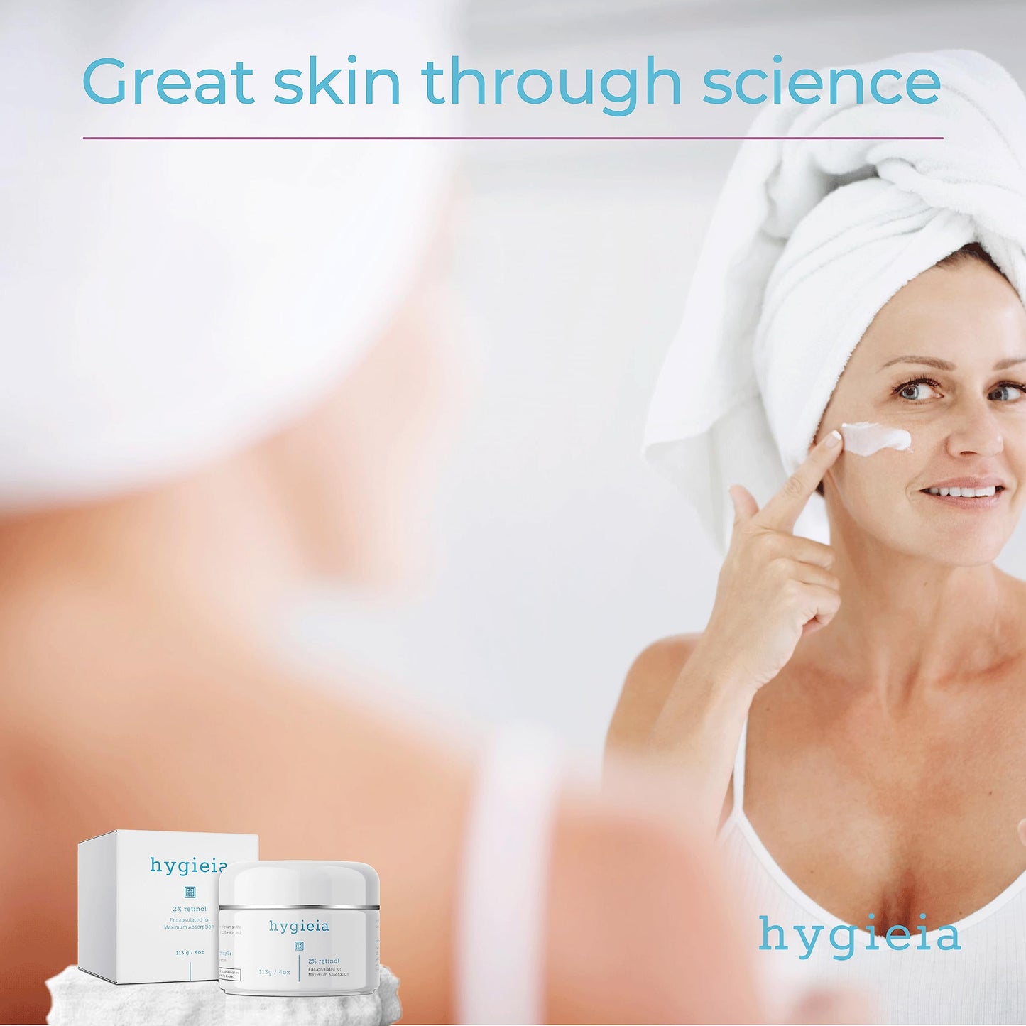 Hygieia + Encapsulated 2% Retinol Cream – Liposomal Anti-Wrinkle for Face, Neck & Body