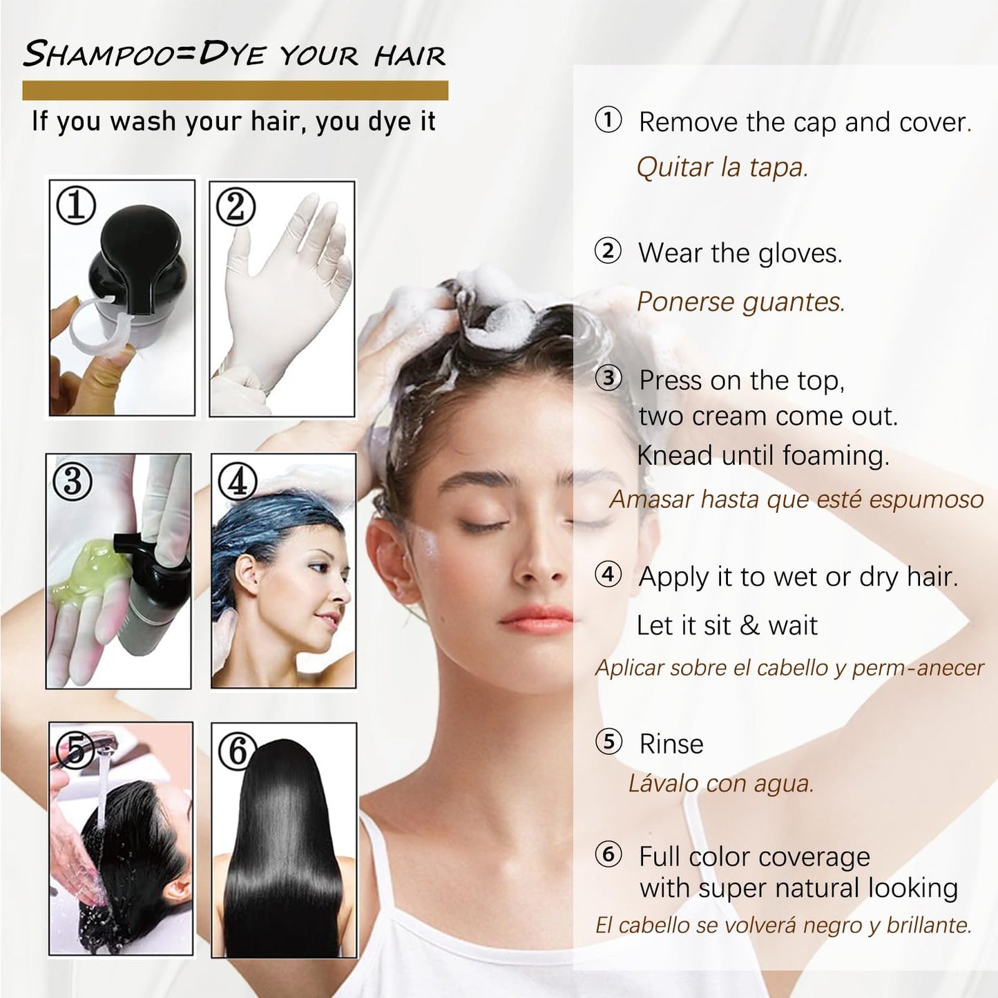 iemokoda Burgundy Hair Dye Shampoo 3-in-1 – Gray Coverage in Minutes
