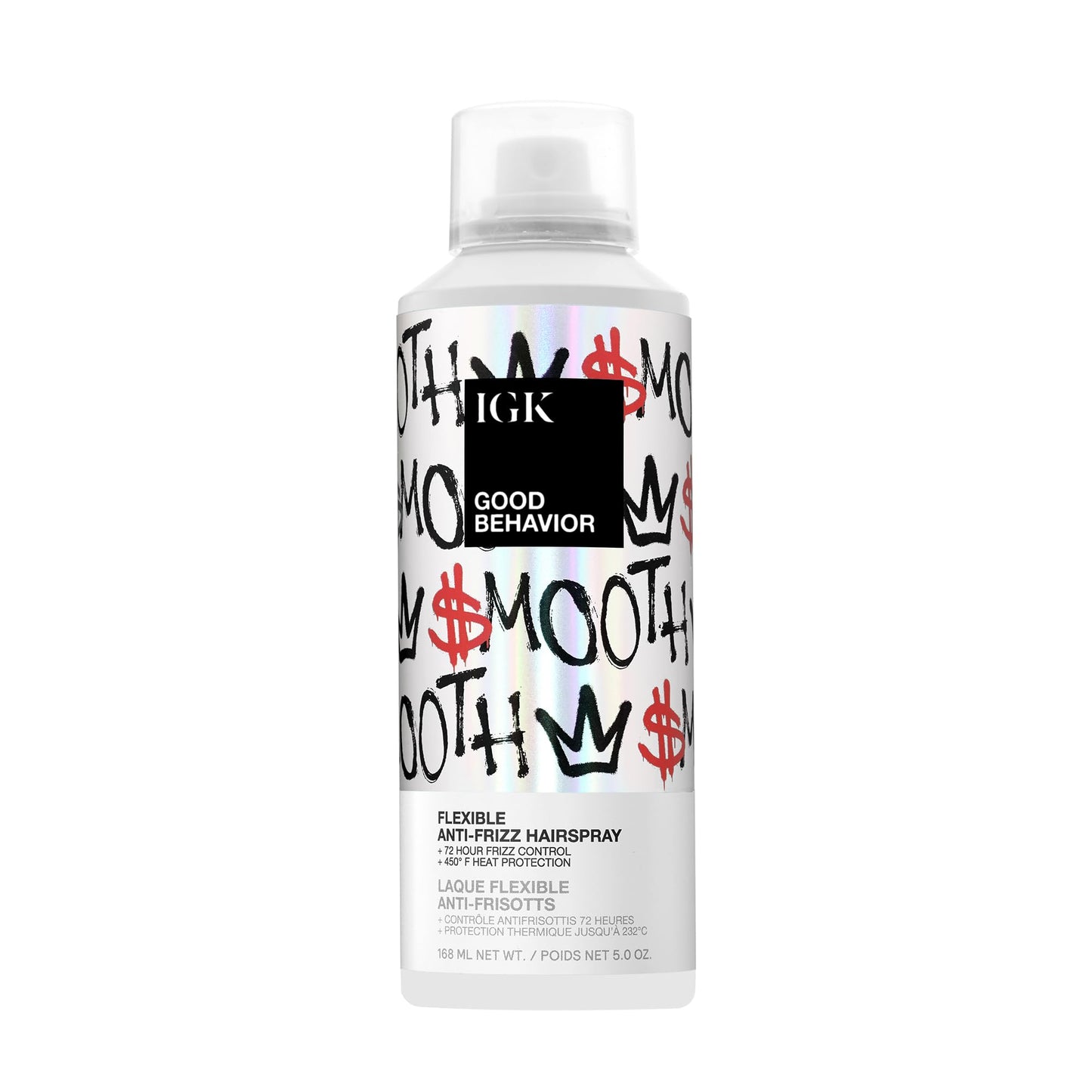 IGK GOOD BEHAVIOR Flexible Hairspray – 4-Day Frizz Control + 450°F Heat Protection
