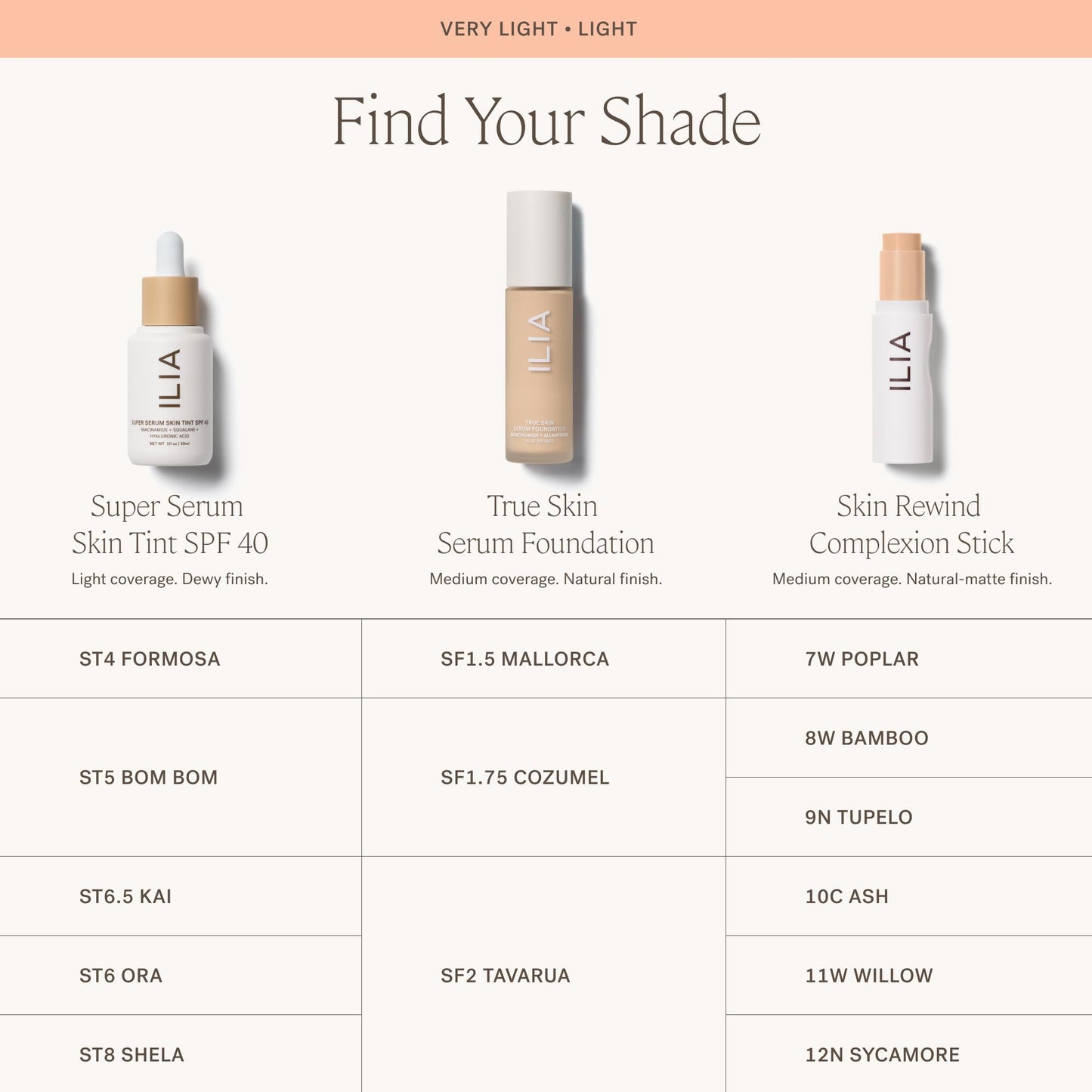 ILIA Skin Rewind Complexion Stick 11W Willow – Foundation + Concealer + Skincare | Vegan & Clean Makeup