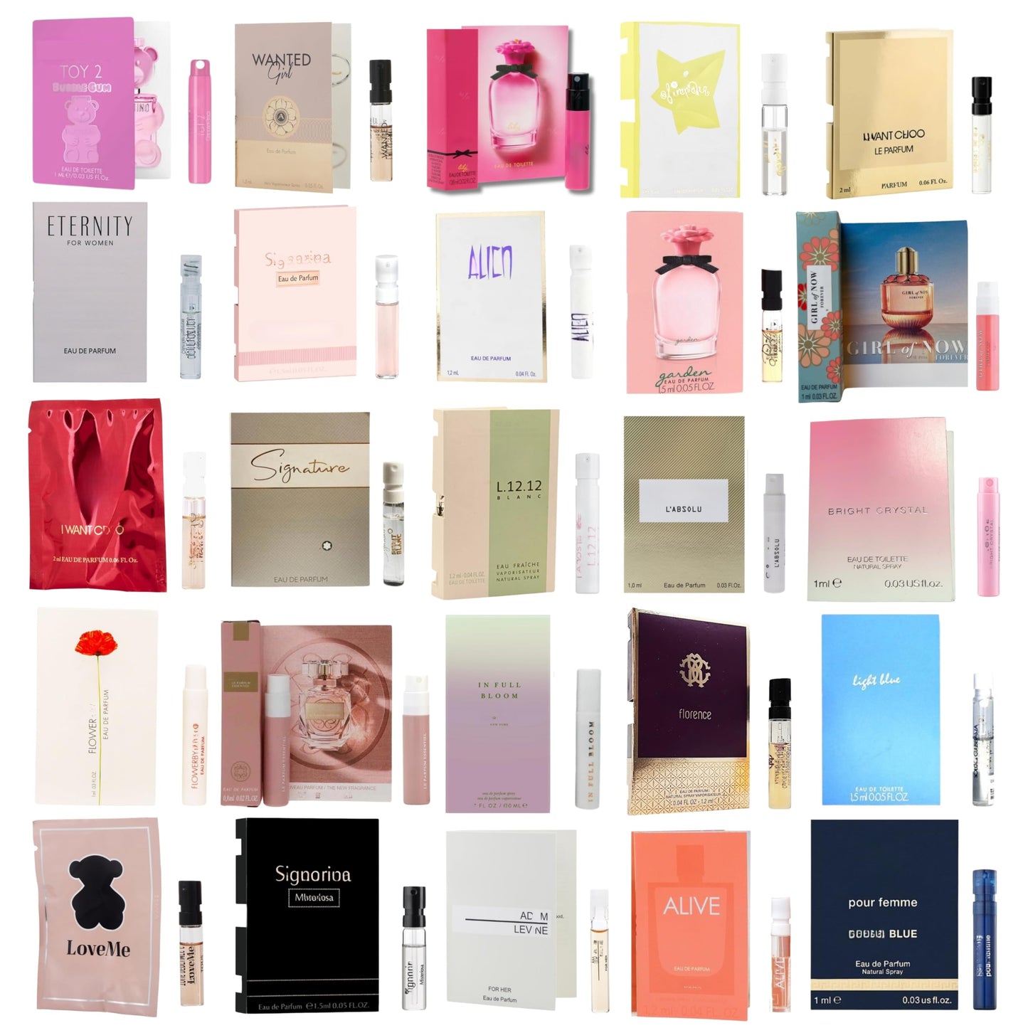 Infinite Scents Perfume Sampler Set for Women — 8 Designer Fragrances