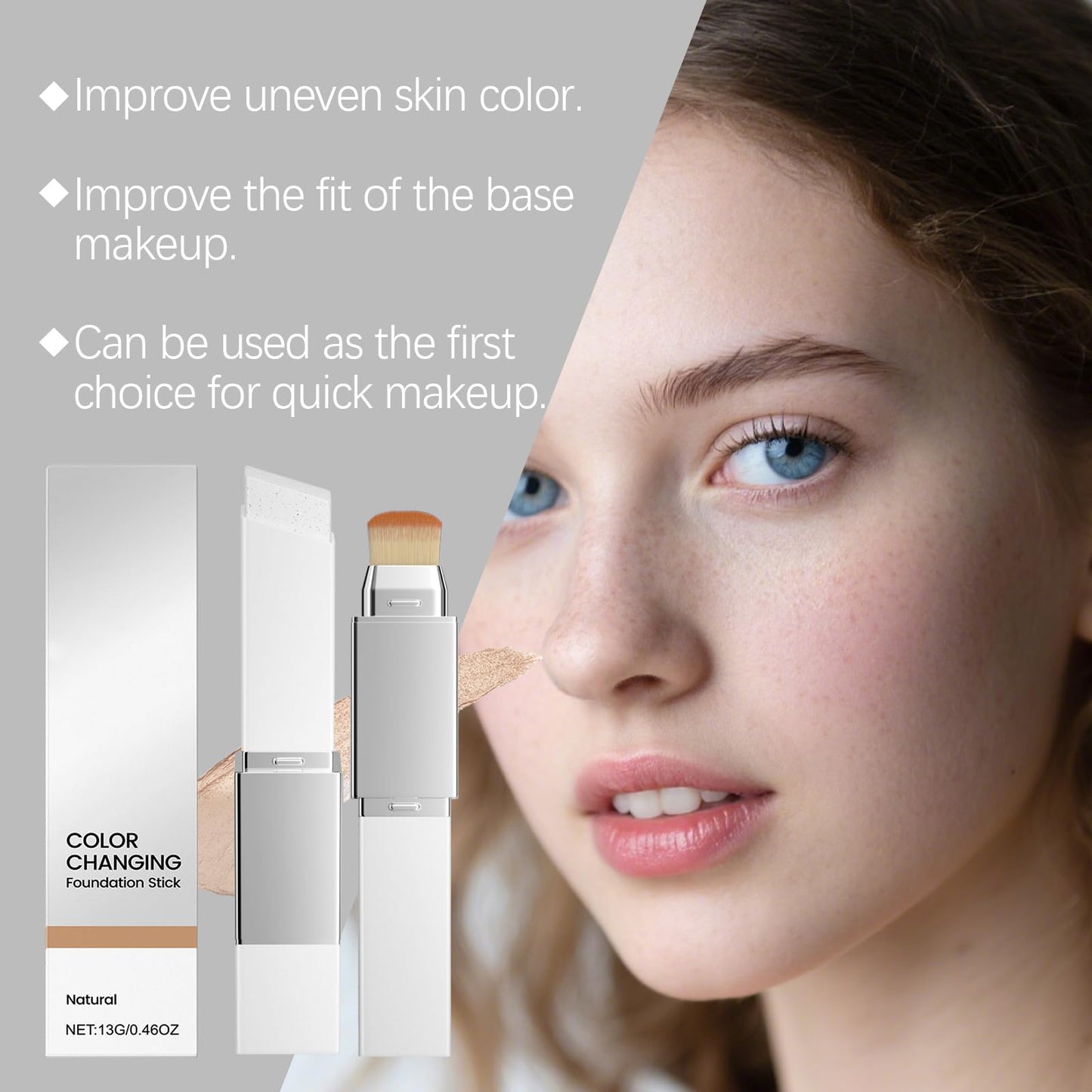 INMT New Blanc Cover Cream Stick V — Color-Changing Foundation & Hydrating Concealer Base