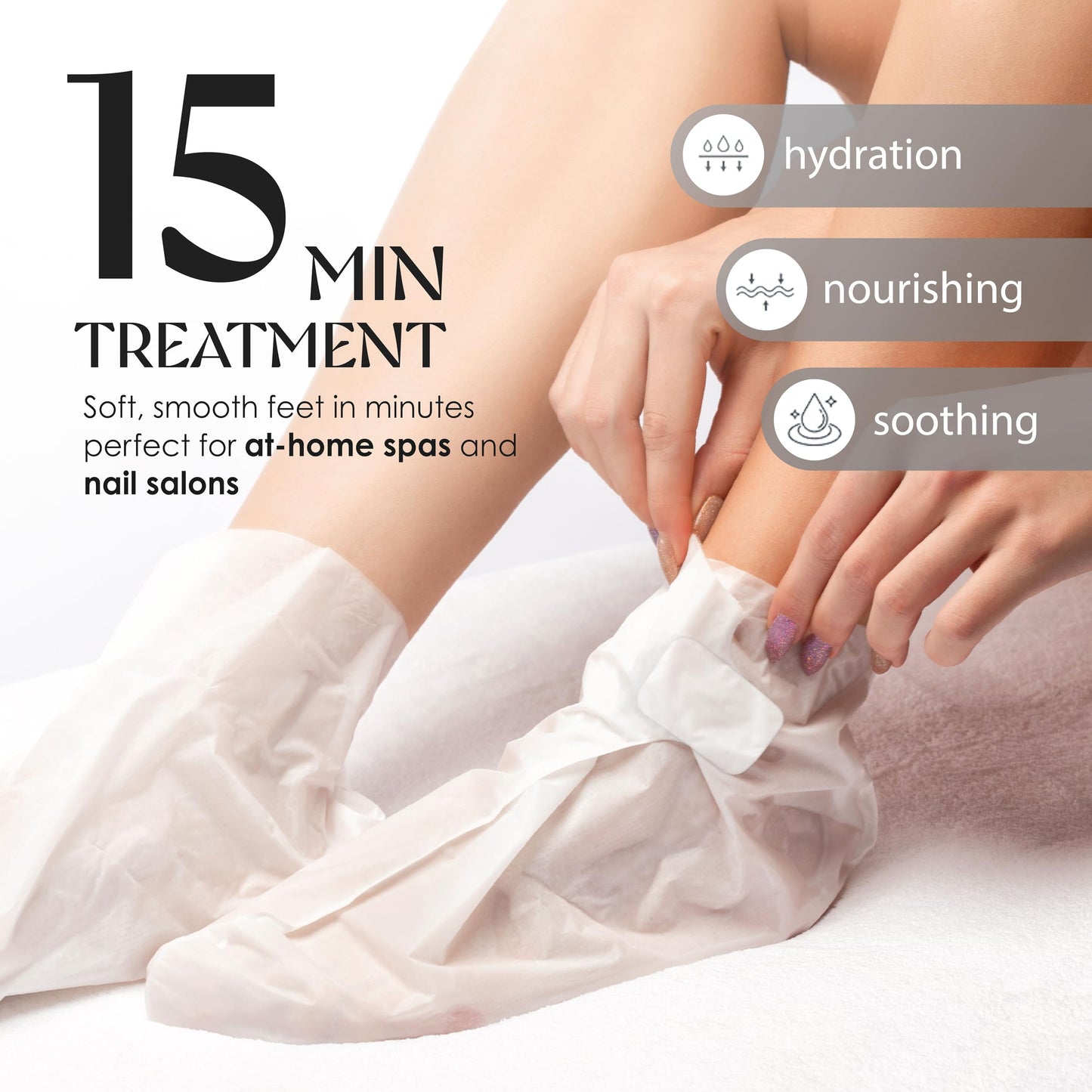 Innerest Original Derma Beauty Foot Mask – 24 Pairs Hemp Seed Moisturizing Foot Care