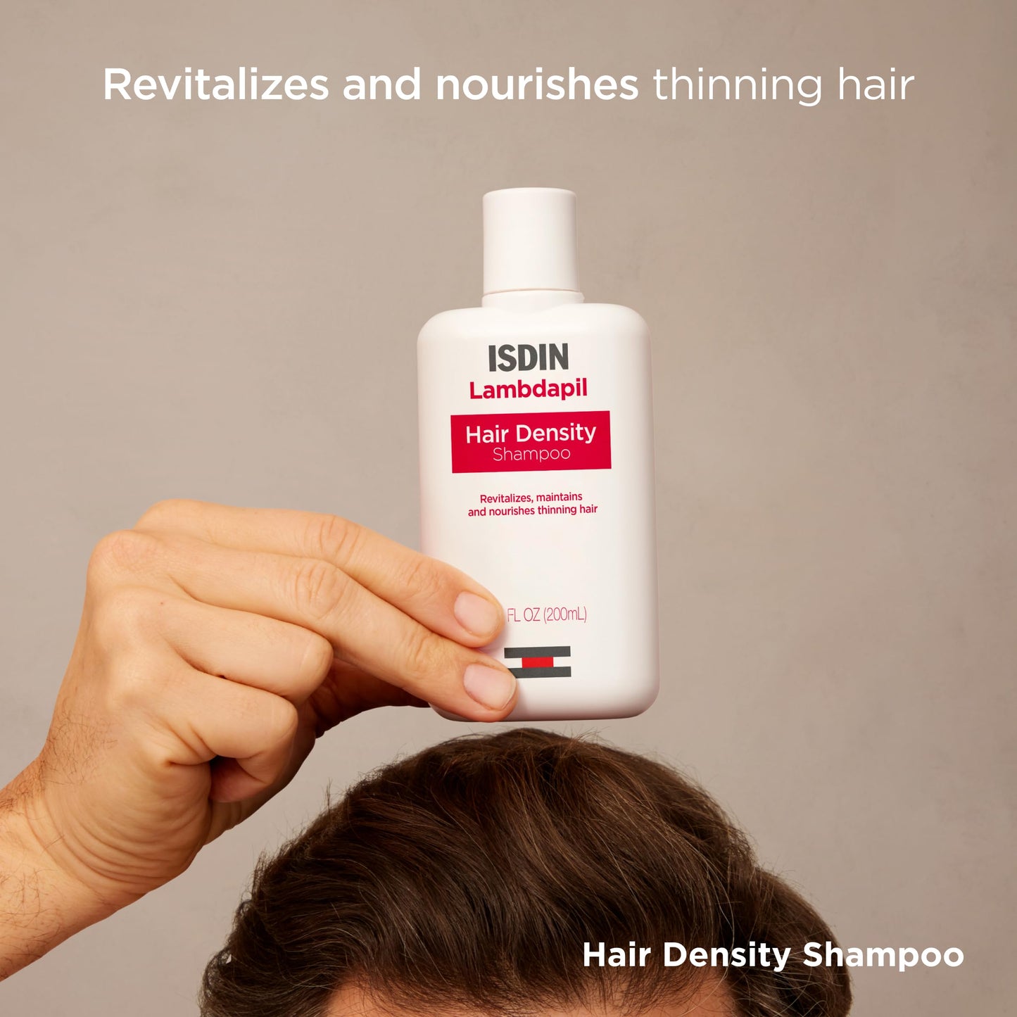 ISDIN Lambdapil Hair Volumizing Shampoo | Density & Volume for Thinning Hair | 6.7 fl oz (200 ml)