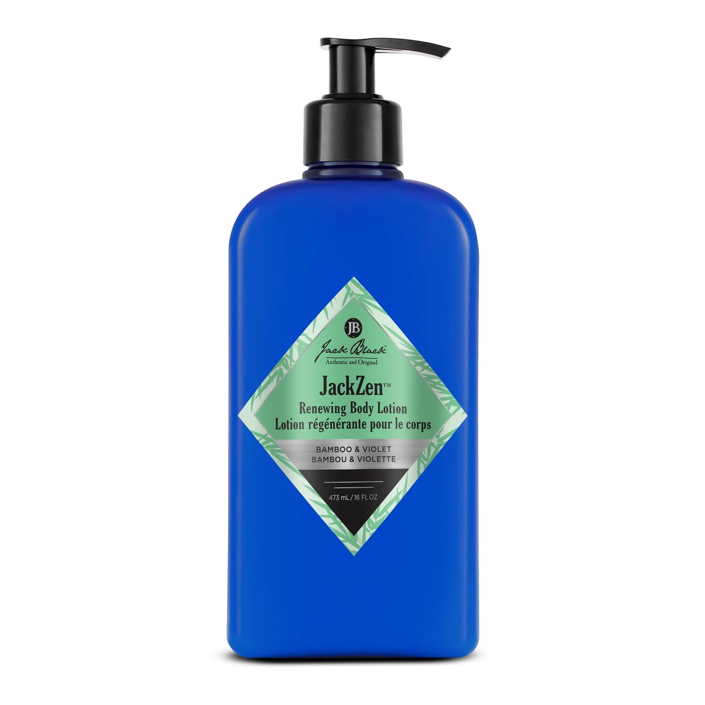 Jack Black JackZen Renewing Body Lotion for Men, 16 oz – Earthy Fragrance, Fast-Absorbing Hydration for Extremely Dry Skin