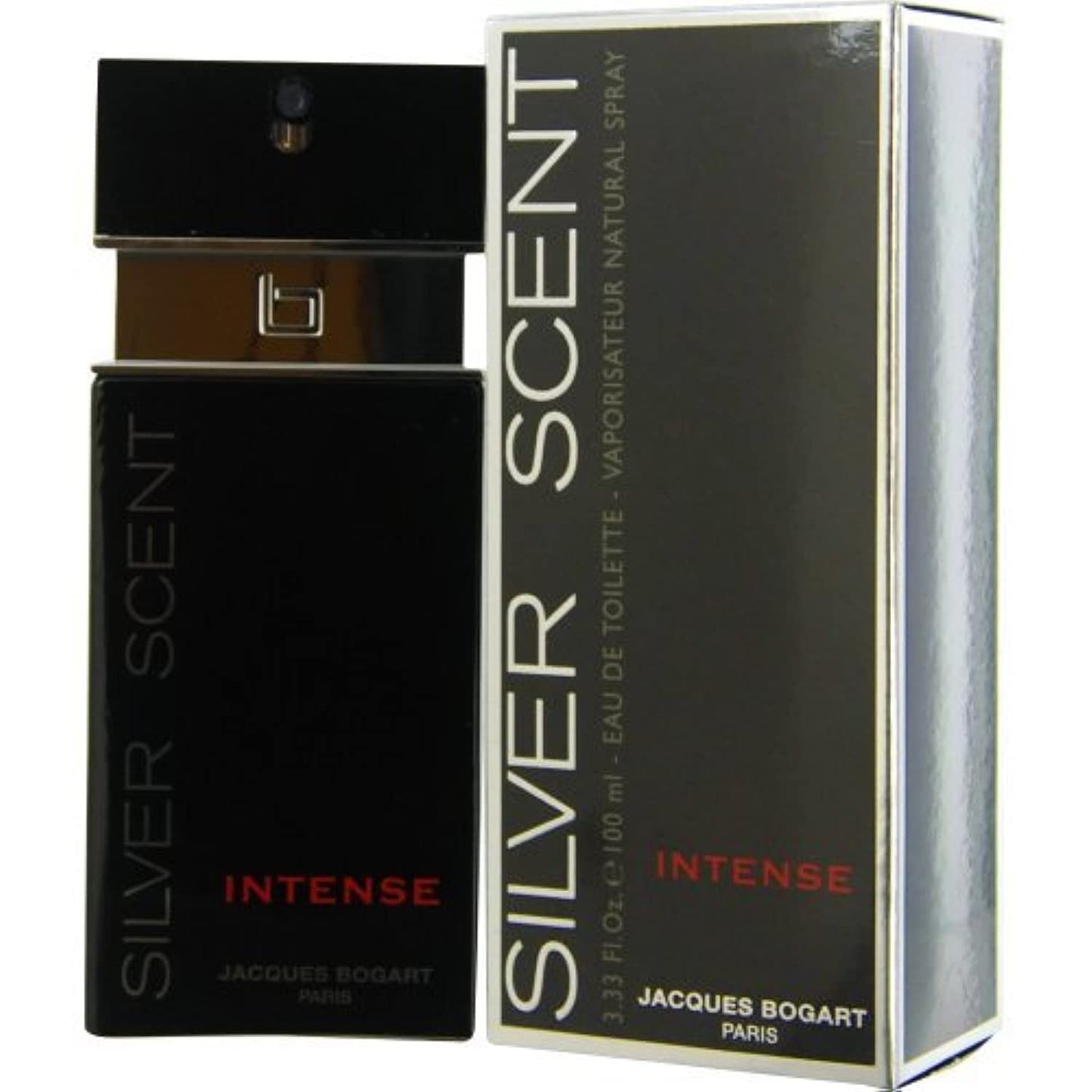 Jacques Bogart Silver Scent Intense Men EDT Spray – 2 x 3.33 oz