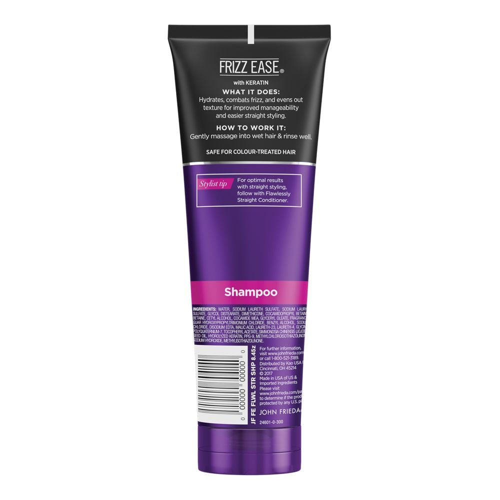 John Frieda Frizz Ease Flawlessly Straight Shampoo — Keratin Infused for Easier Straight Styling