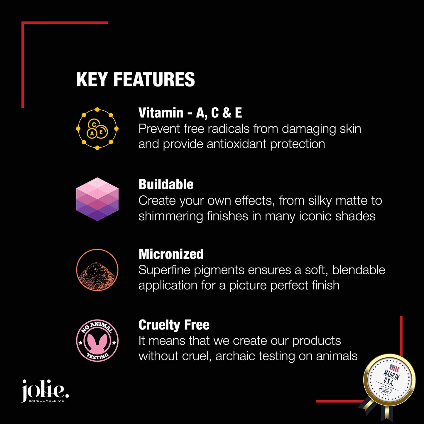 Jolie Blush Perfect Pressed Cheek Color | Highly Pigmented, Long-Lasting Finish
