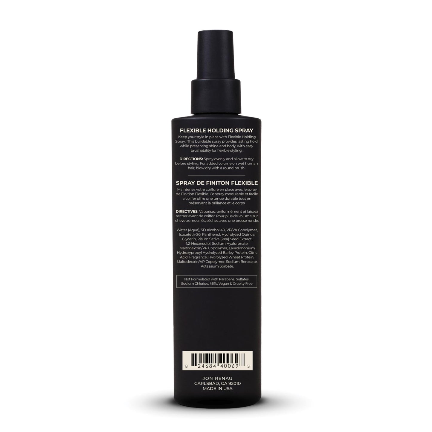 Jon Renau Flexible Holding Spray — Buildable Hold for Human Hair & Synthetic Wigs (Paraben & Sulfate Free)
