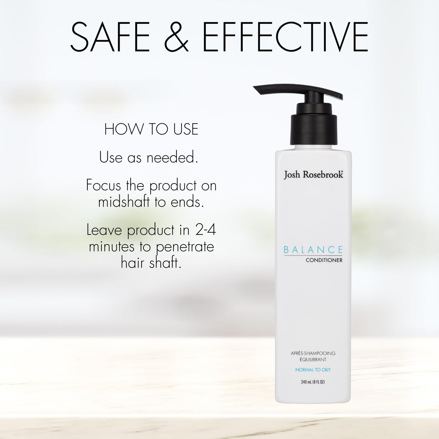 Josh Rosebrook Balance Conditioner – Lightweight, Volumizing Care for All Hair Textures
