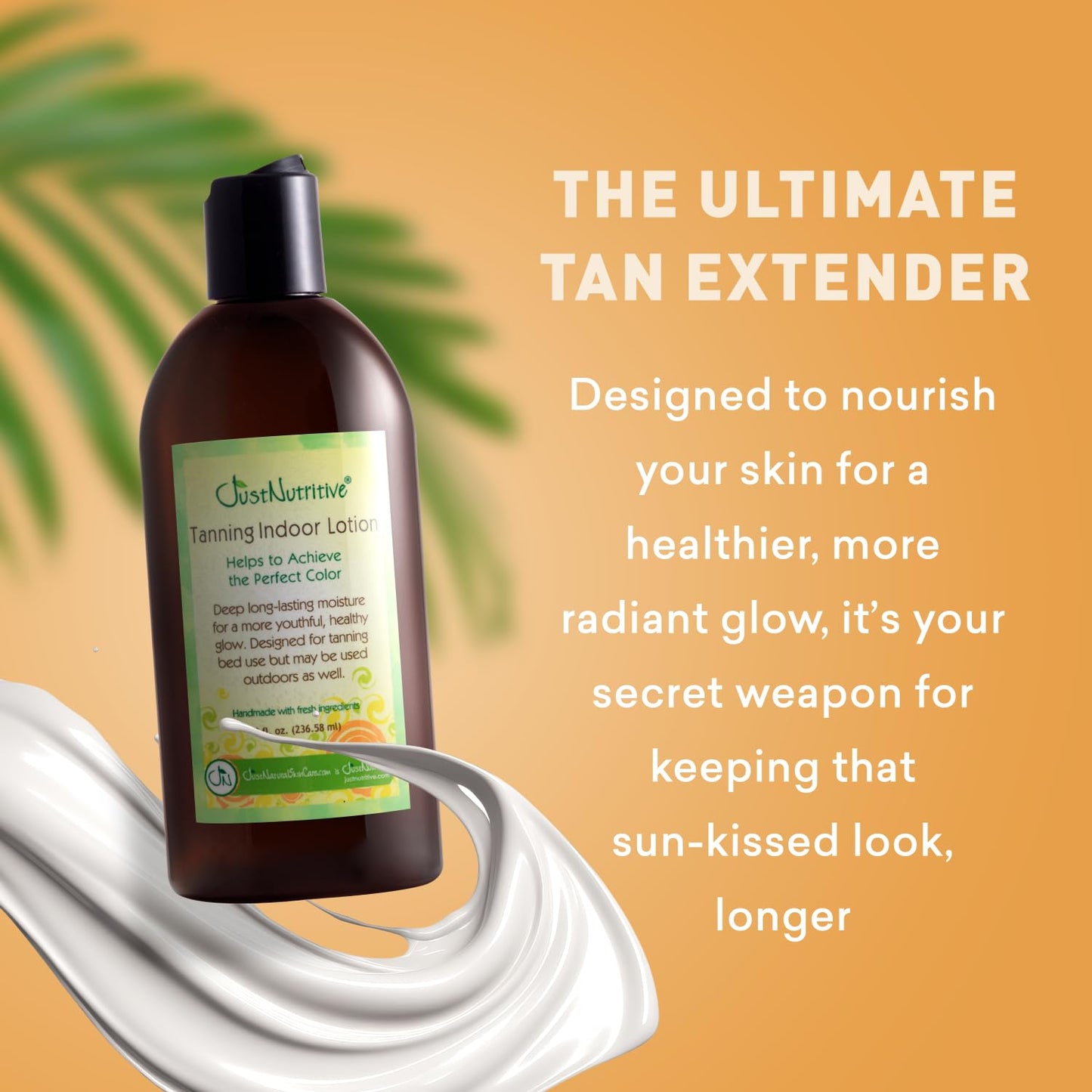 Just Nutritive Indoor Tanning Lotion — Extend & Maintain Your Tan (8 fl oz)
