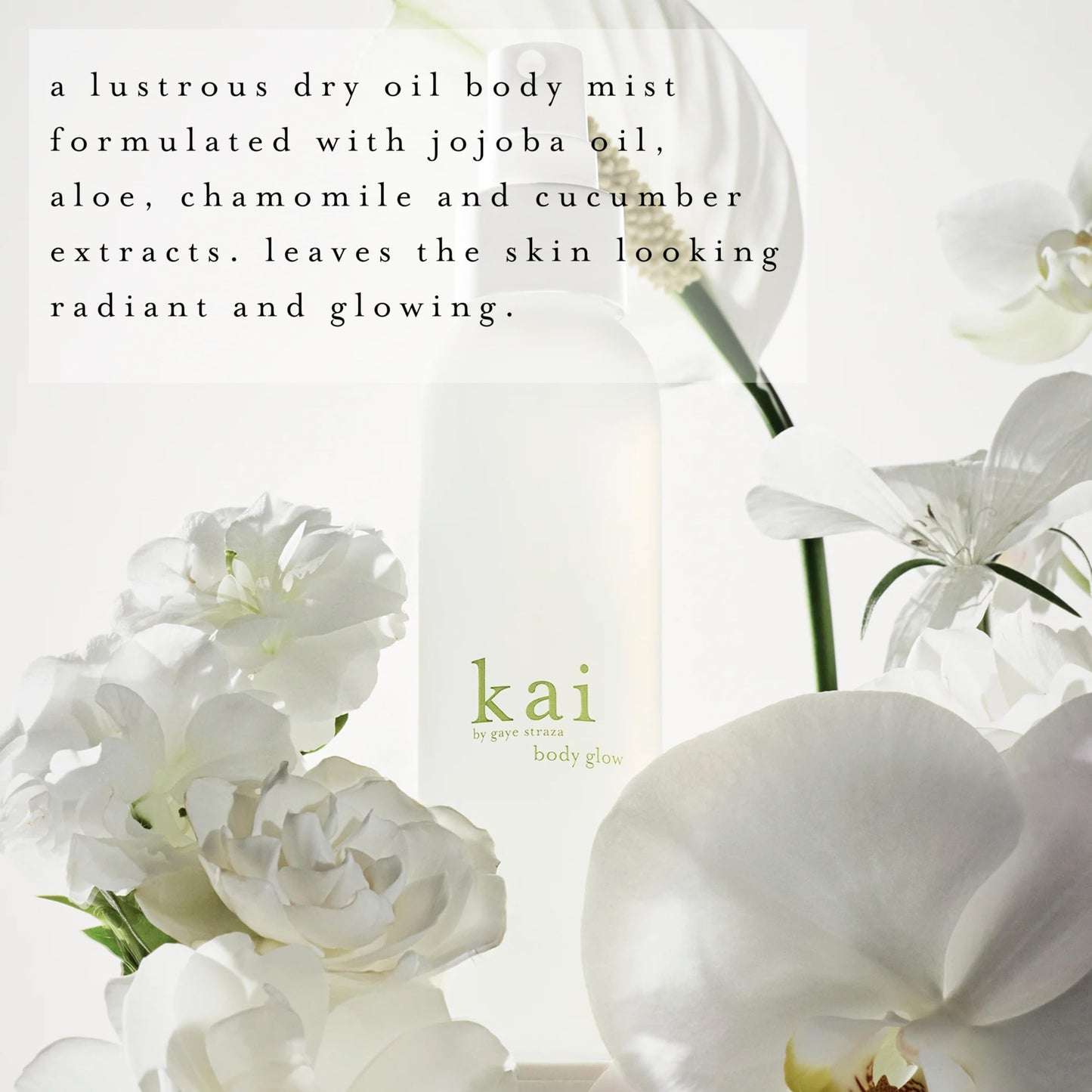 kai Body Glow Dry Oil | Lightweight Hydration with Jojoba, Chamomile & Cucumber
