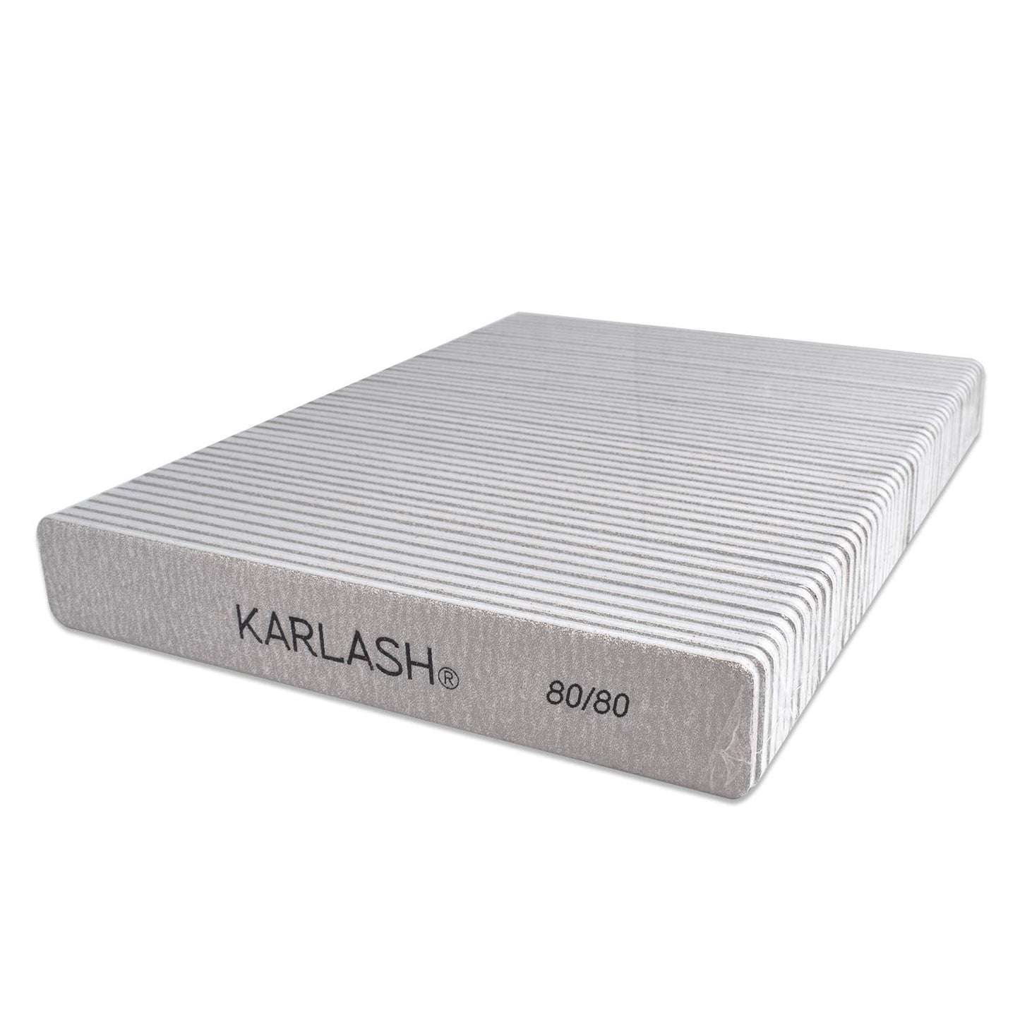 Karlash Professional Double-Sided Jumbo Zebra Nail File 80/80 – 50 Count
