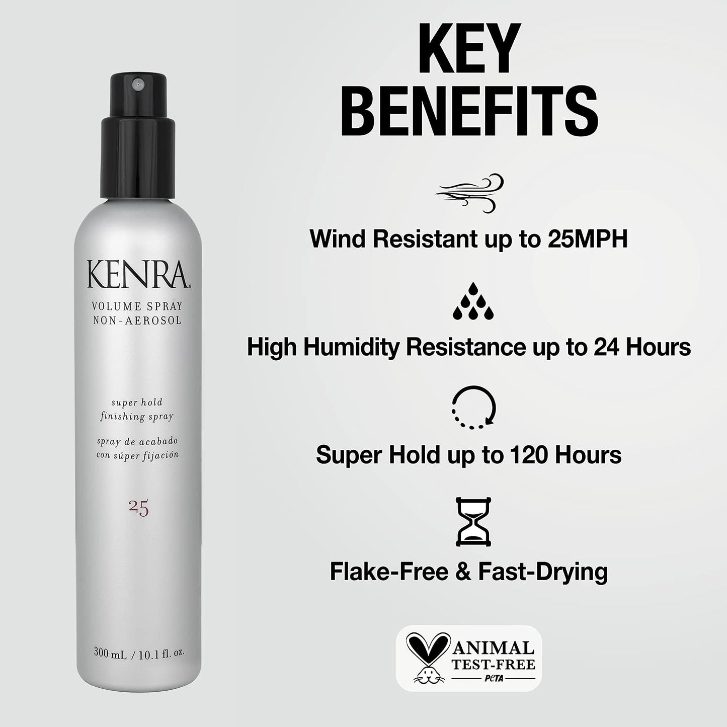 Kenra Professional Volume Spray 25 – Non-Aerosol Finishing Spray, High Hold, Humidity Resistance, 2-Pack (10.1 fl oz each)