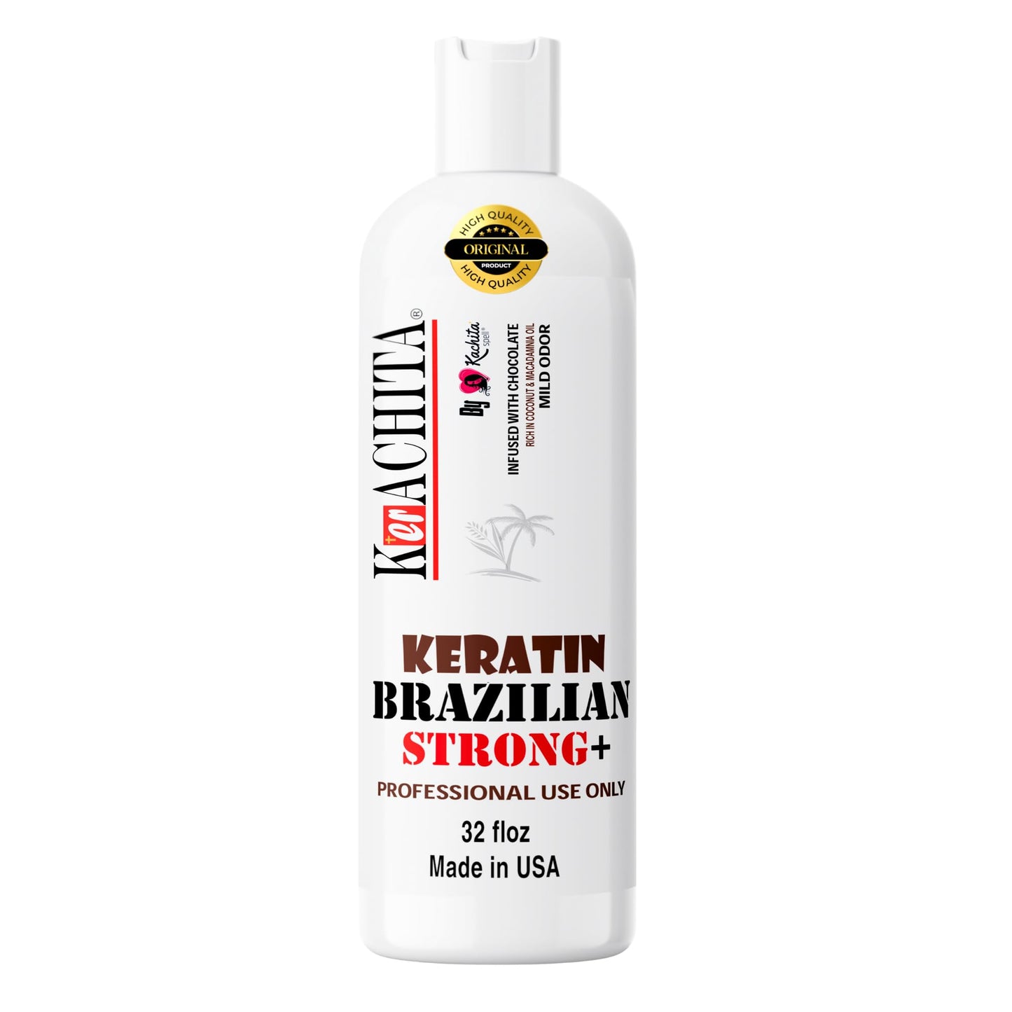 KERACHITA Brazilian Keratin Chocolate Strong - Hair Smoothing Treatment 1 Litre