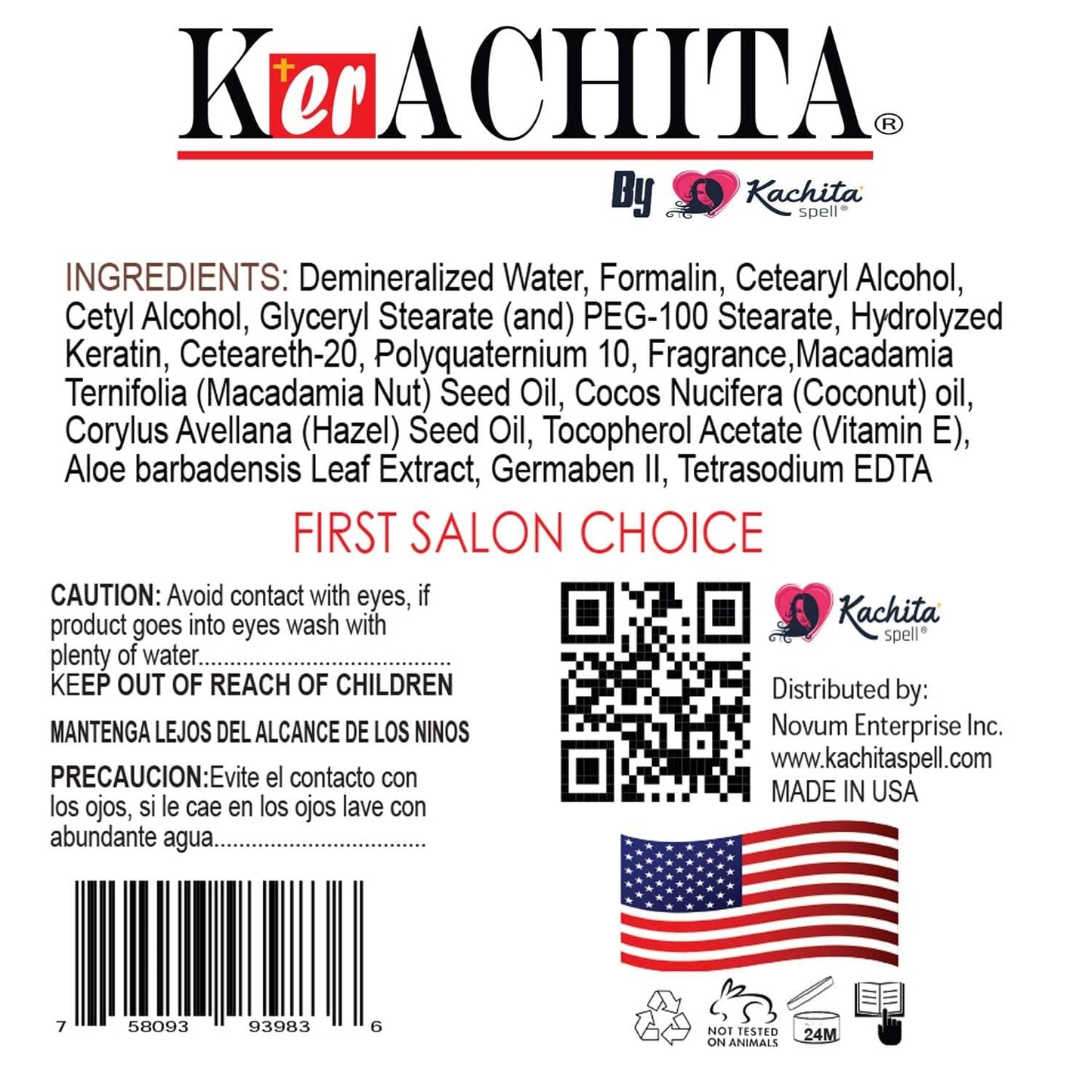 KERACHITA Brazilian Keratin Chocolate Strong - Hair Smoothing Treatment 1 Litre
