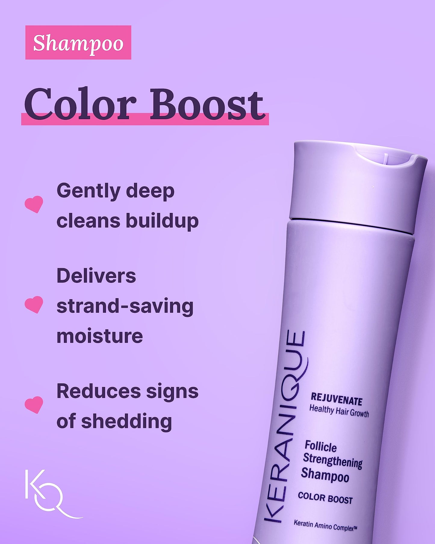 Keranique Color Treated Shampoo & Conditioner Set + Lift & Repair Spray