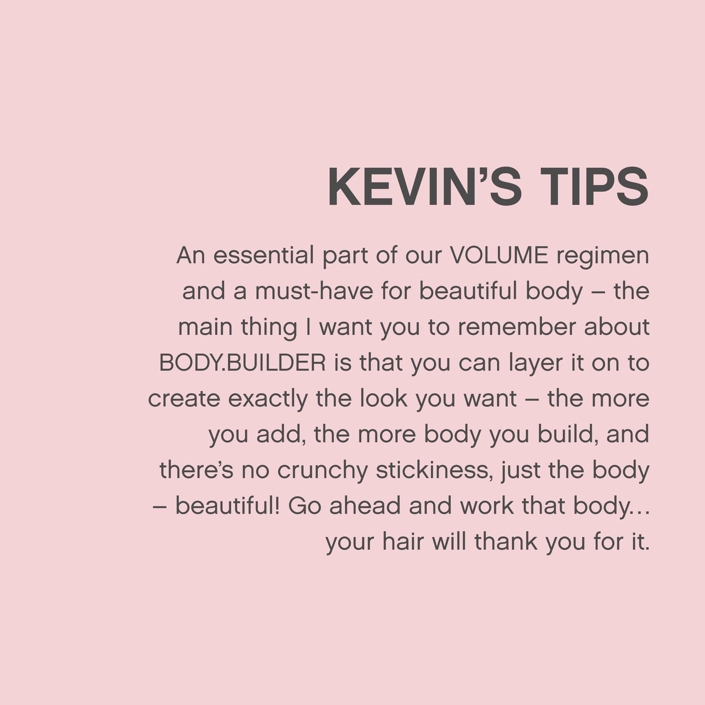 KEVIN.MURPHY BODY.BUILDER - Weightless Hair Volumising Mousse for All Hair Types | Sulphate-Free, Tangerine Peel Oil