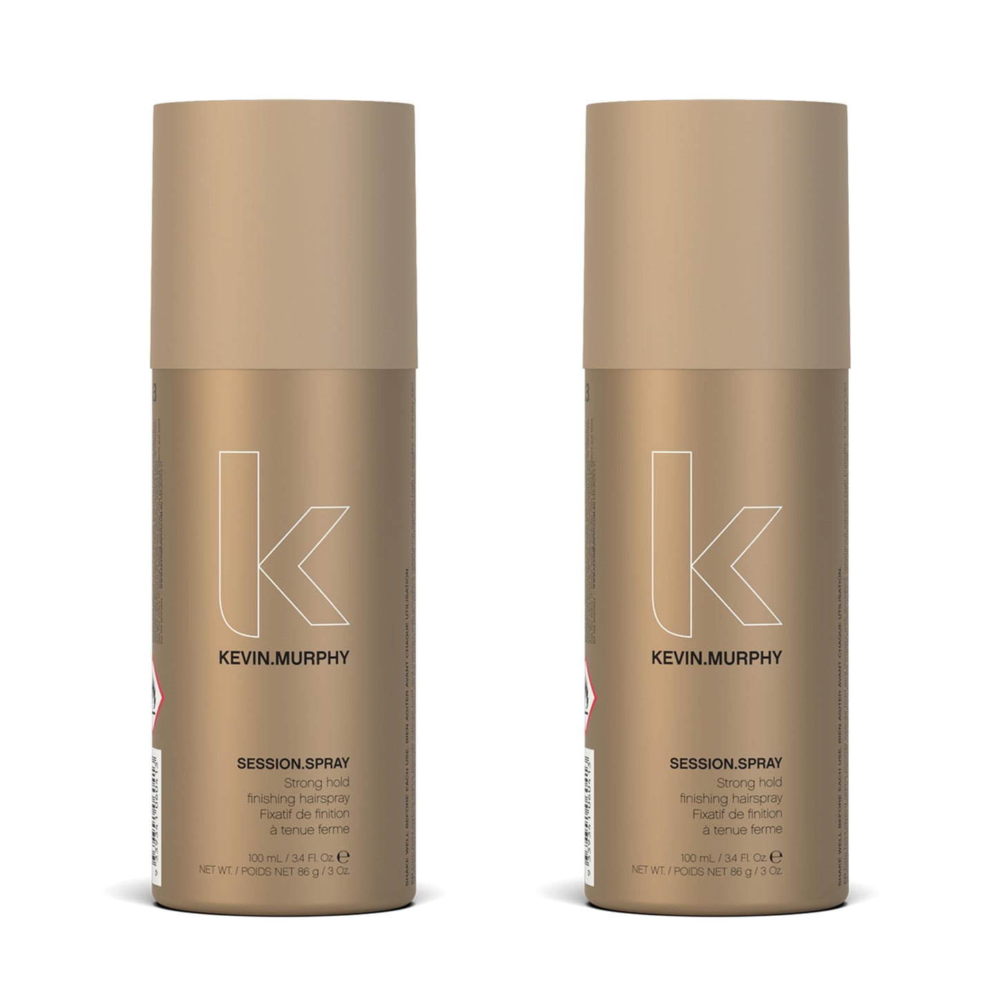 KEVIN.MURPHY SESSION.SPRAY - Strong Hold Finishing Hair Spray (100 mL x 2) | Humidity Resistant