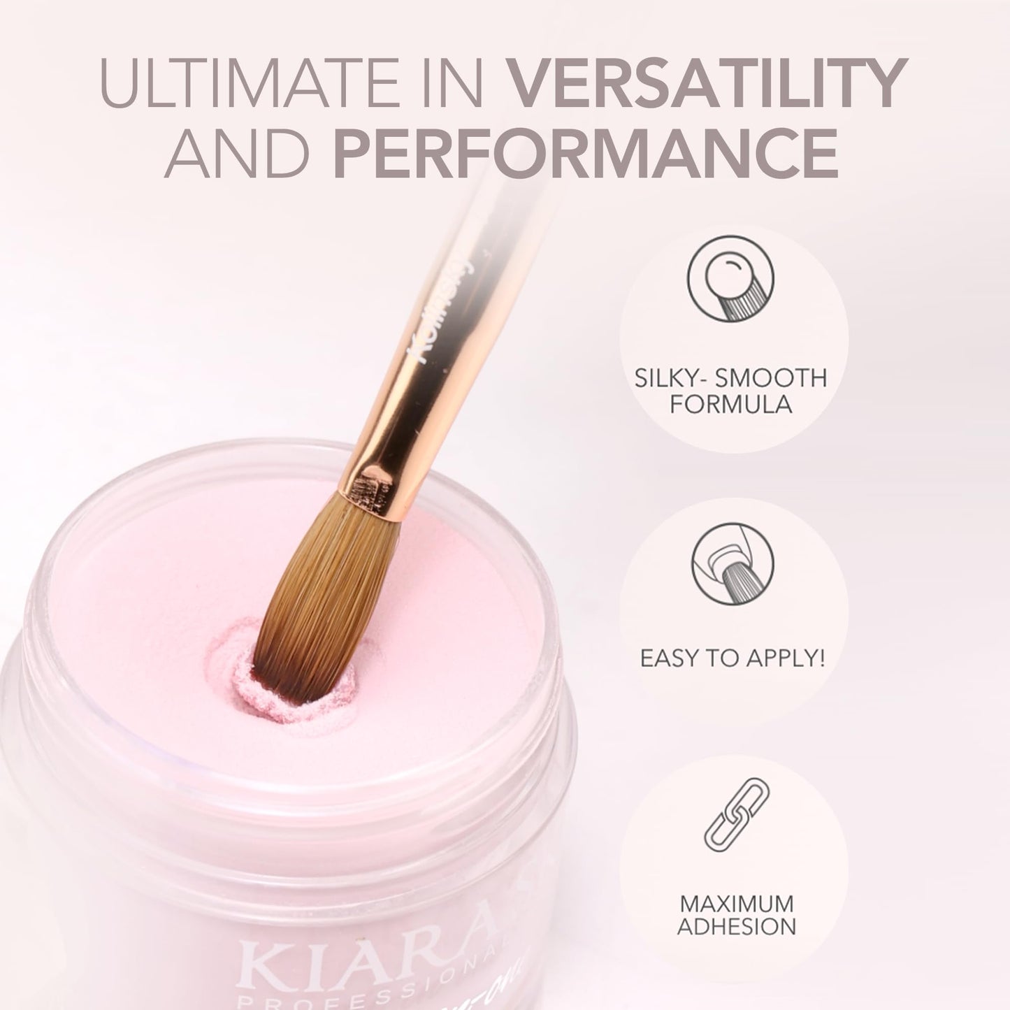 Kiara Sky All-In-One Acrylic Powders – So Romantic Cover Powder (2 oz) for Pro Nail Art