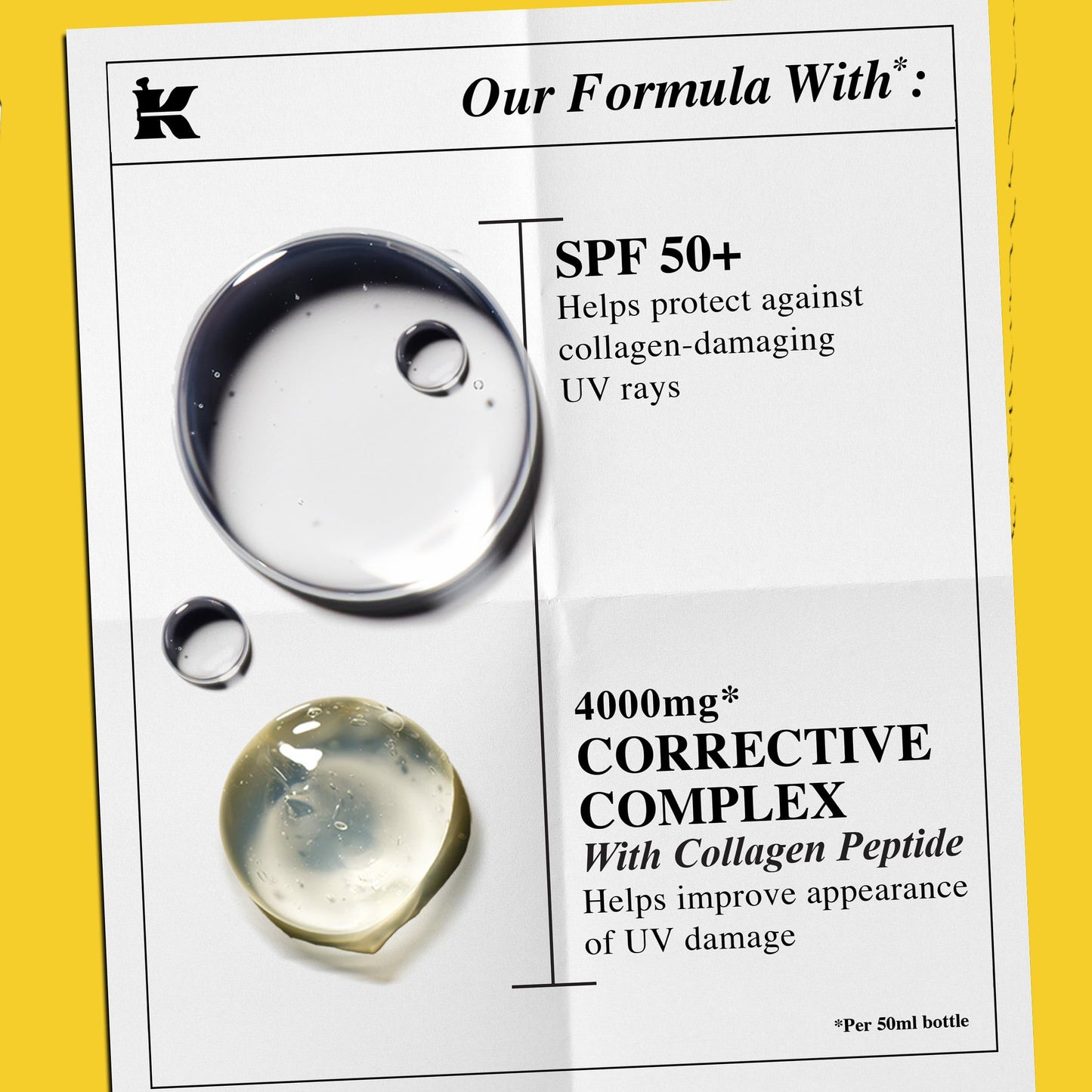 Kiehl's Better Screen UV Serum SPF 50+ | Invisible Facial Sunscreen with Collagen Peptide