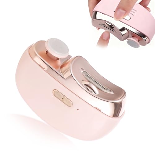 Kiwtreby Electric Nail Clipper 2-in-1: Gentle Trim & Polish for All Ages