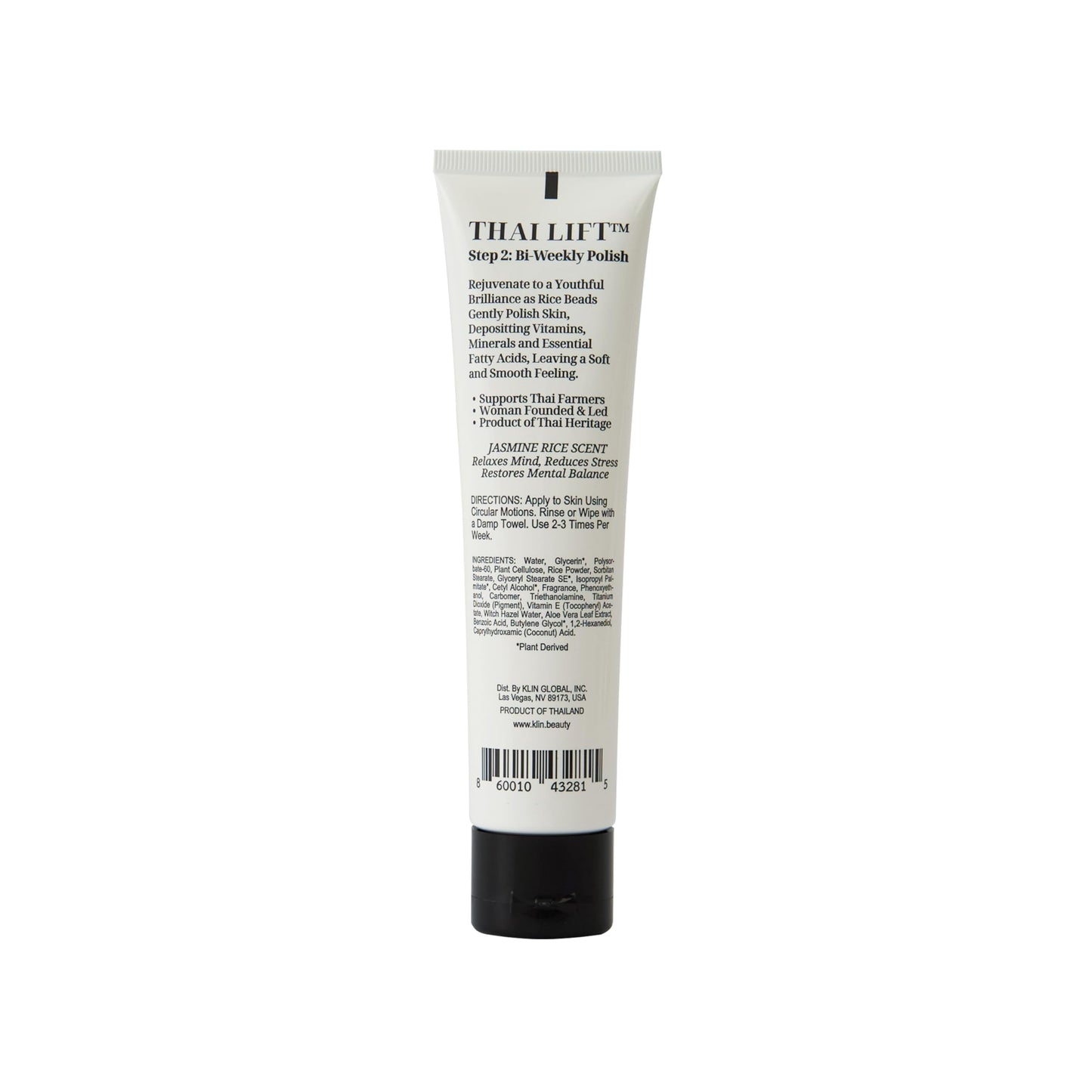 KLIN Jasmine Rice Face & Body Scrub 114g | Thai Lift Step 2 Bi-Weekly Polish