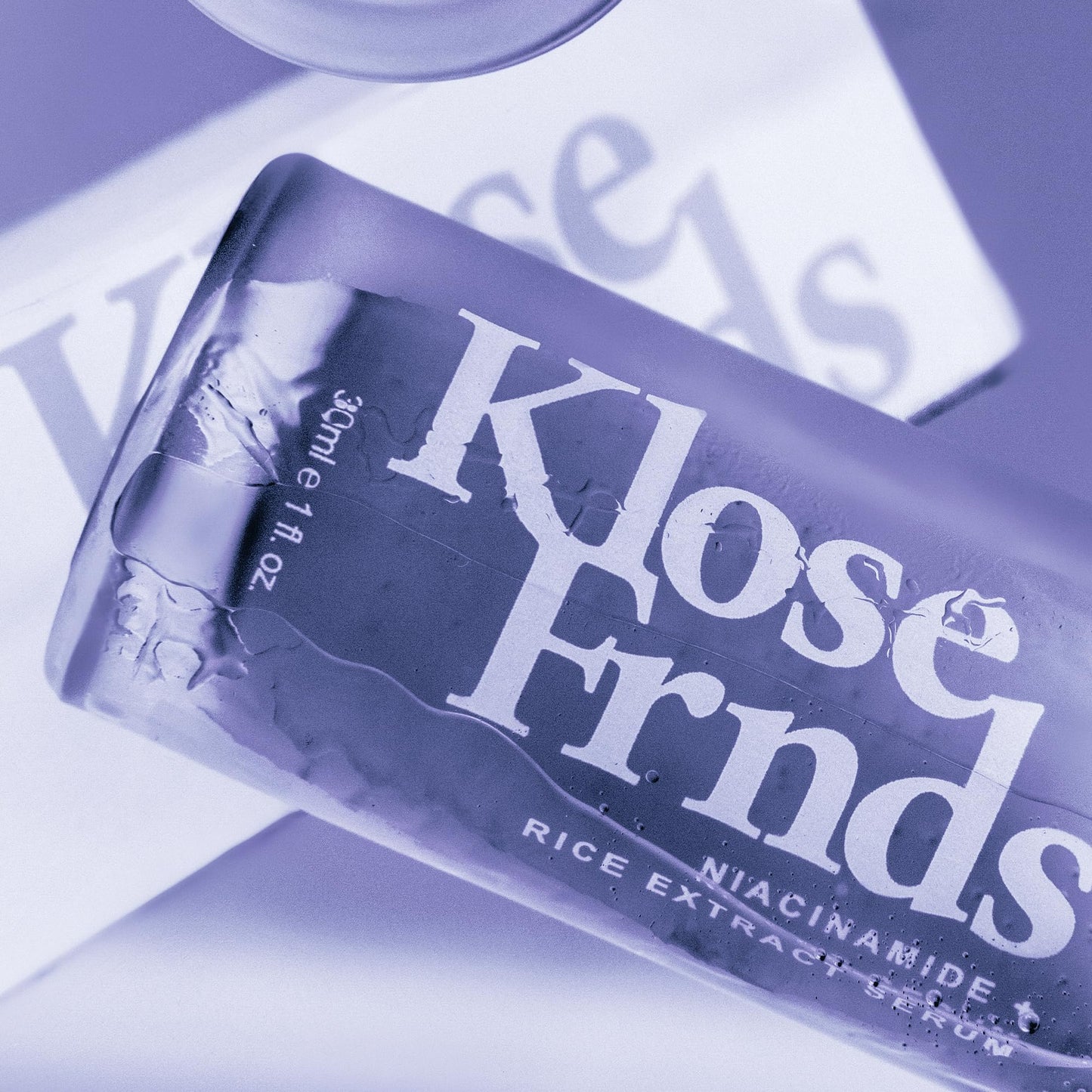 KLOSE FRNDS Niacinamide & Rice Extract Facial Serum – Hydrating Glow with Hyaluronic Acid, Centella & Licorice | 1 fl oz