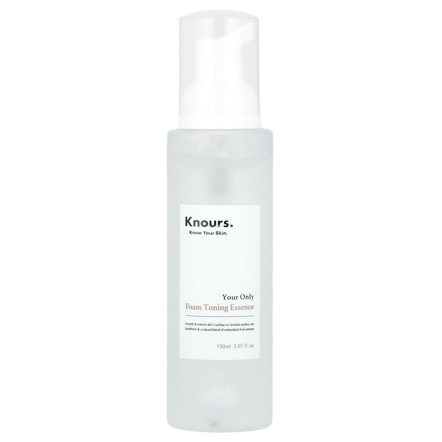 Knours Soothing Essence Foam Toner — 3-in-1 Cleanse, Tone & Prep (150ml) with Centella & Sea Buckthorn