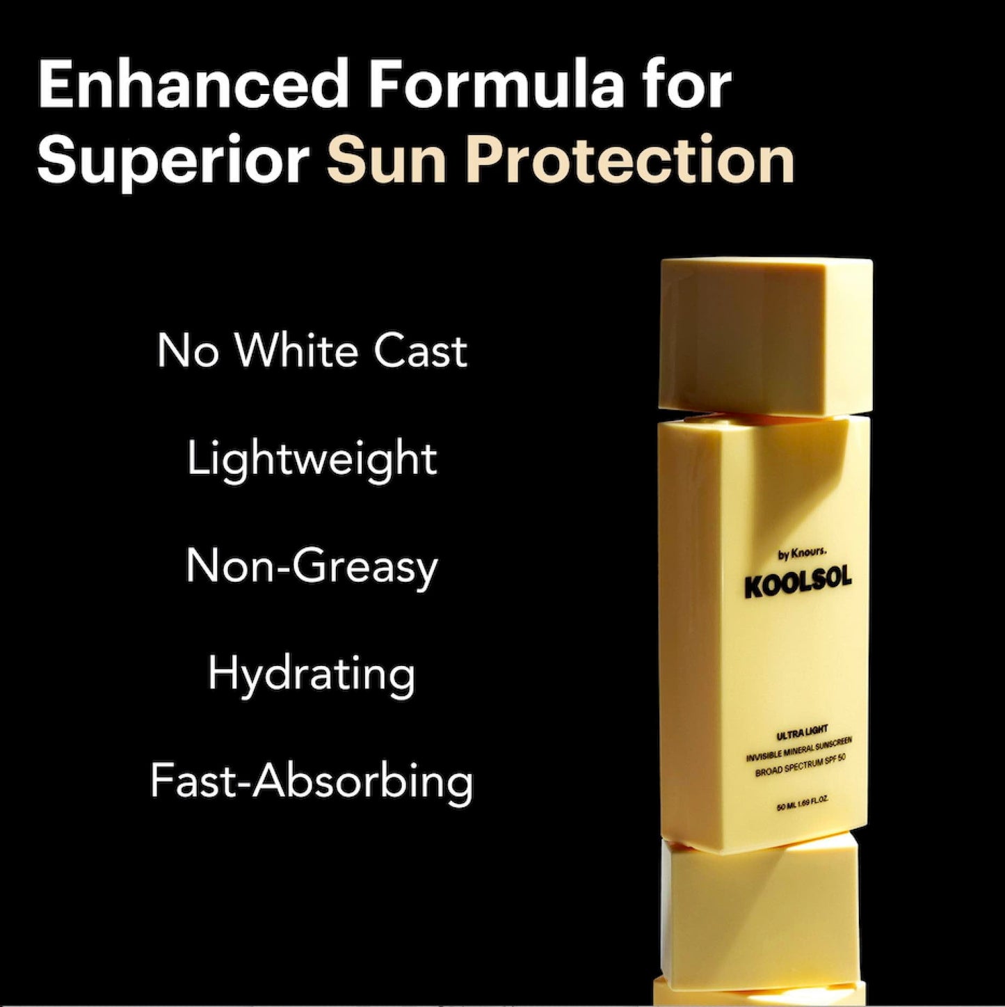 KOOLSOL by Knours — Mineral SPF 50 Sunscreen with Zero White Cast | Reef Safe, Made in USA