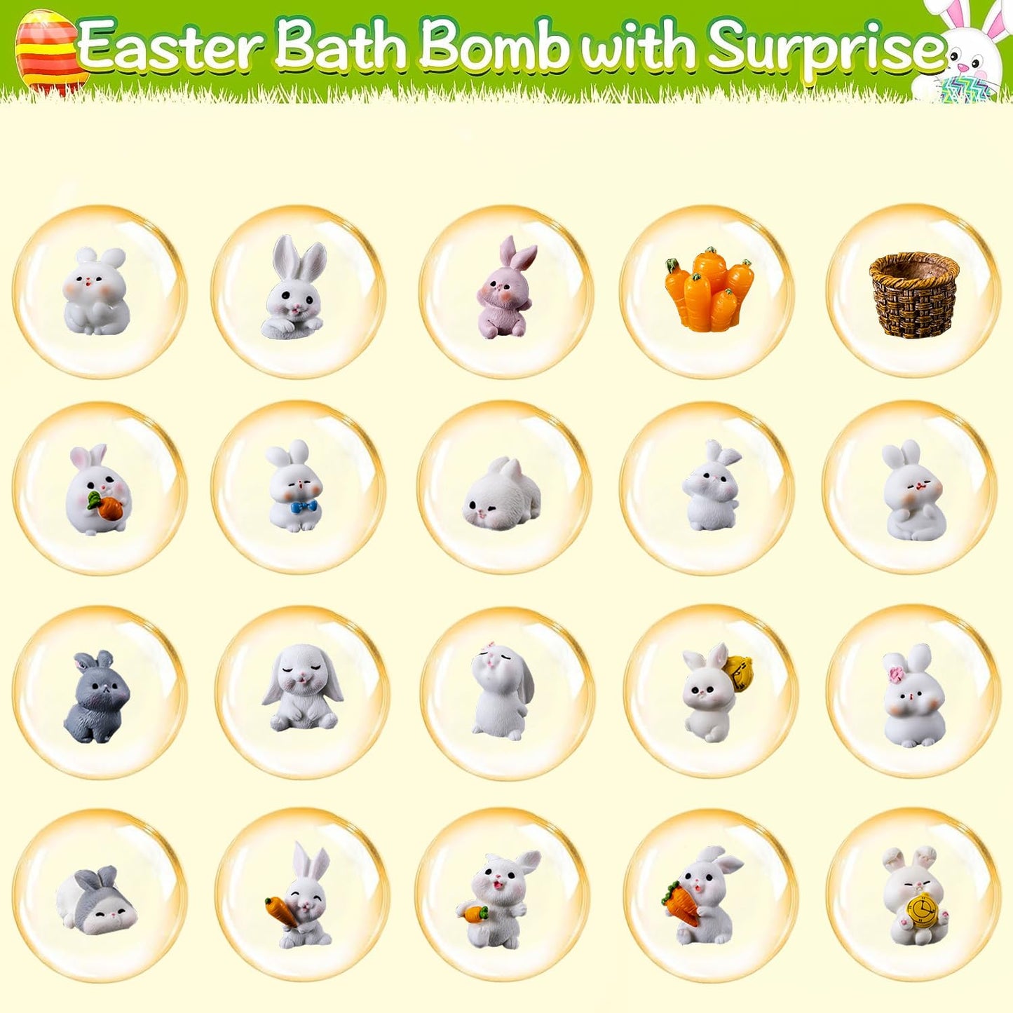 Kottke 20-Piece Bath Bomb Gift Set – Easter Eggs & Surprises