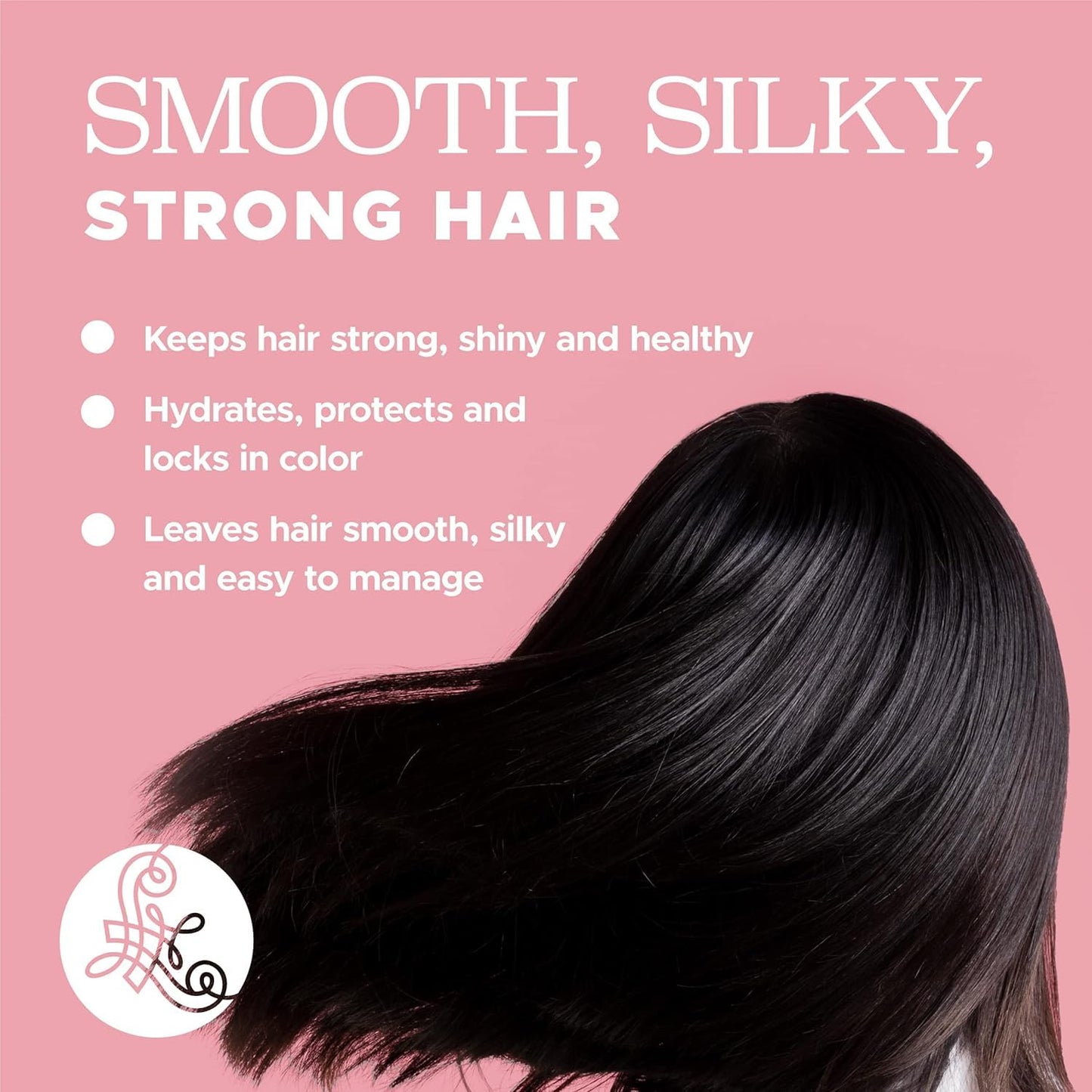 L LUSETA Keratin Shampoo & Conditioner for Color-Treated Hair – Smoothing, Nourishing & Strengthening (2 x 16.9 oz)
