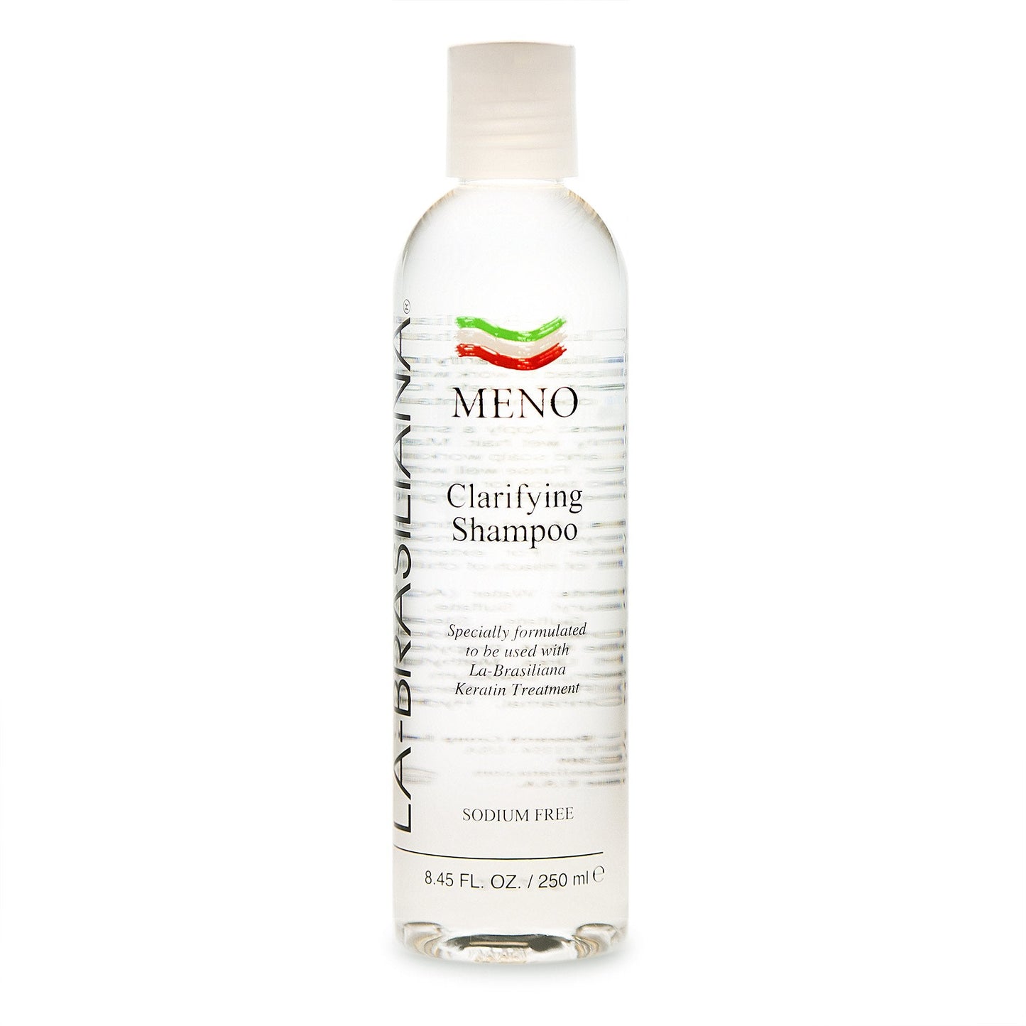 La-Brasiliana Meno Clarifying Shampoo – Pre-Treatment Purifier for Keratin & Collagen, 8.45 fl oz