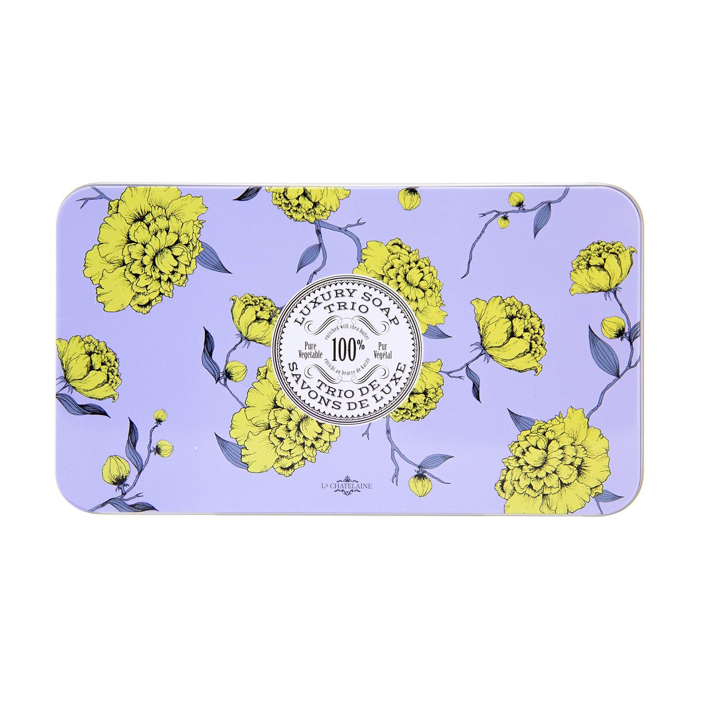 La Chatelaine Lavender Soap Trio Gift Set – Triple Milled, Made in Provence
