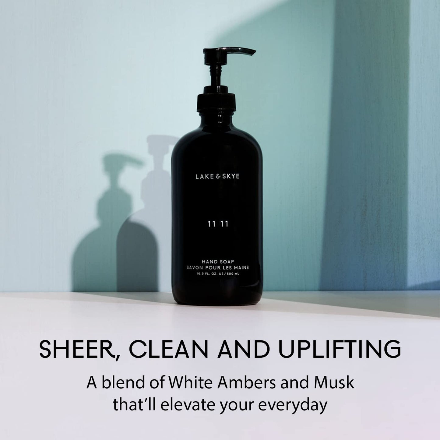 Lake & Skye 11 11 Hand Soap – Clean Skin Musk, Uplifting Scent (16.9 fl oz)