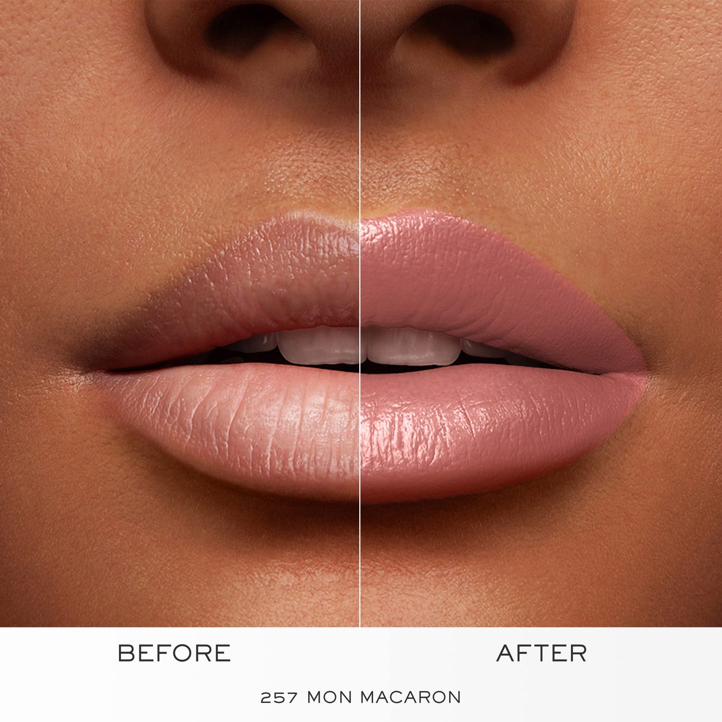 Lancôme L'Absolu Rouge Hydrating Cream Lipstick – 18HR Comfort, Smudge-Resistant (Shade 257 Mon Macaron)