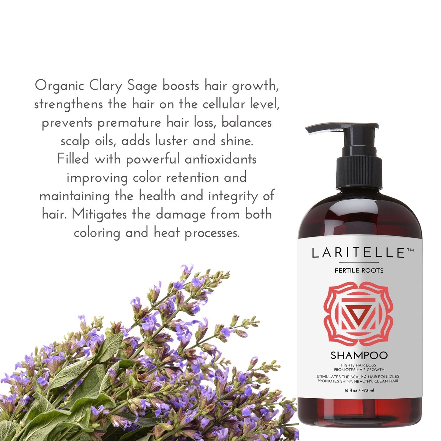 Laritelle Organic Shampoo Fertile Roots – Strengthen, Nourish & Promote Healthy Growth