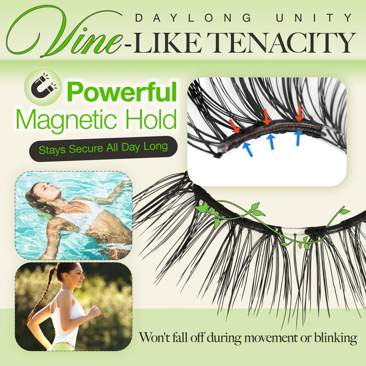 LASHVIEW Upgrade Magnetic Eyelashes - Natural Look, Reusable, No Glue