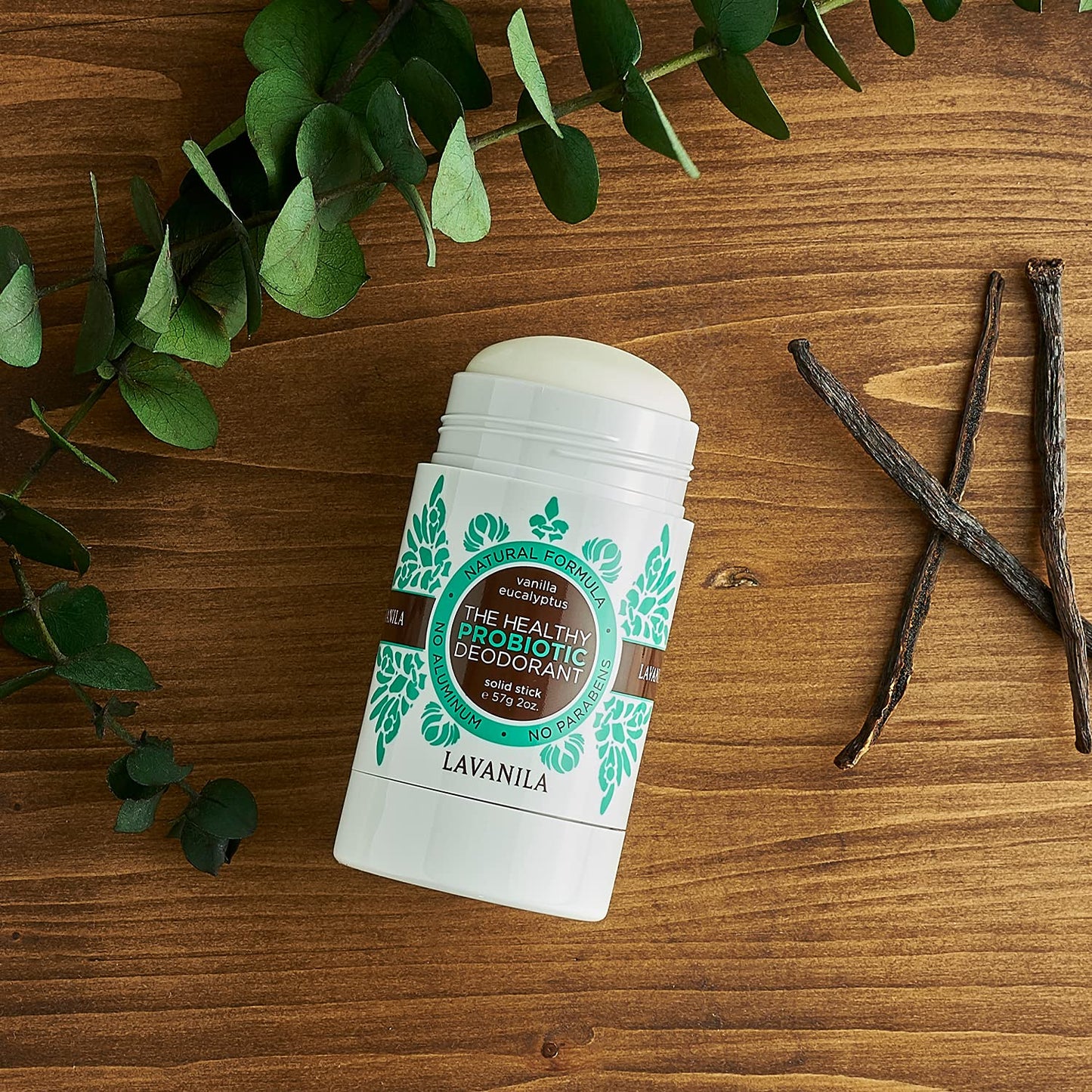 Lavanila Vanilla Eucalyptus Aluminum Free Deodorant 2-Pack – Natural Vegan Stick for Men & Women | Made in USA