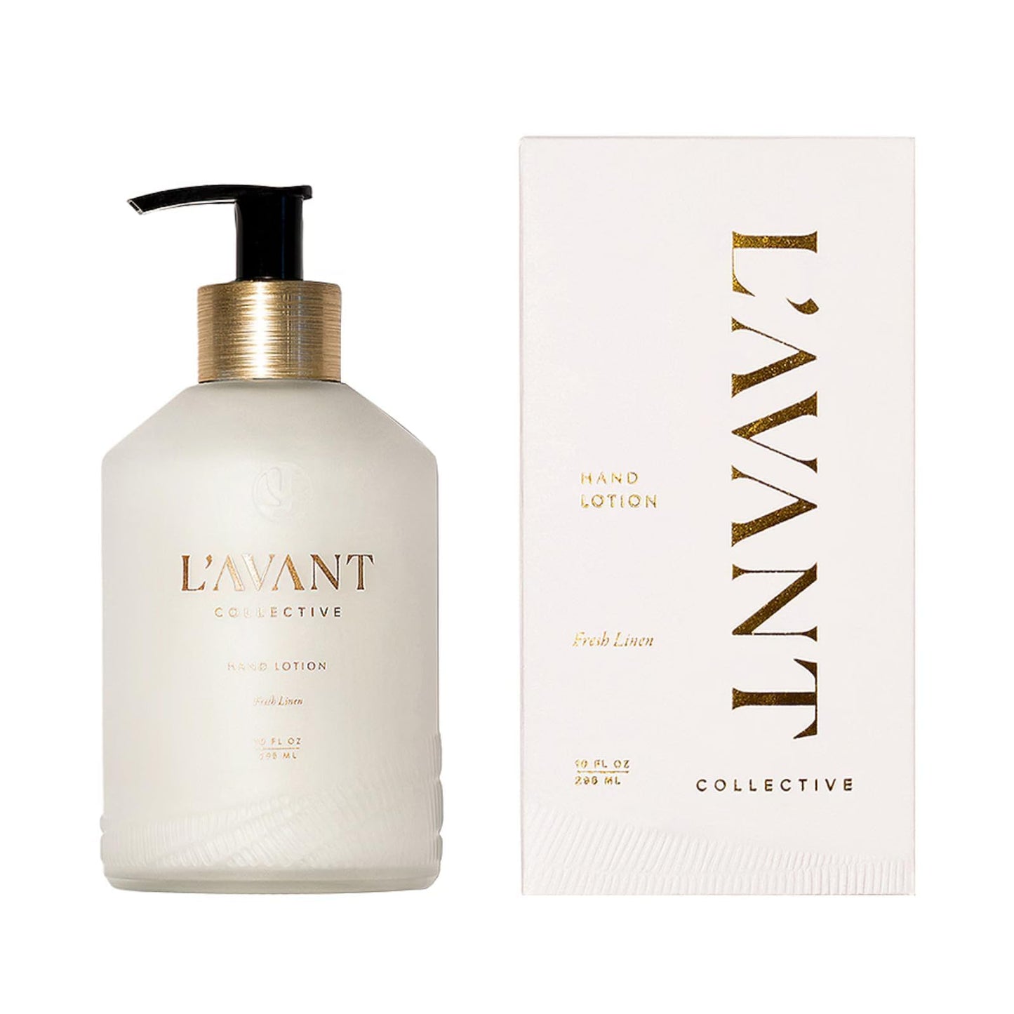 L'AVANT Collective Luxury Hand Lotion - Deep Hydration for Dry Hands, Nails & Cuticles (10 oz, Fresh Linen)