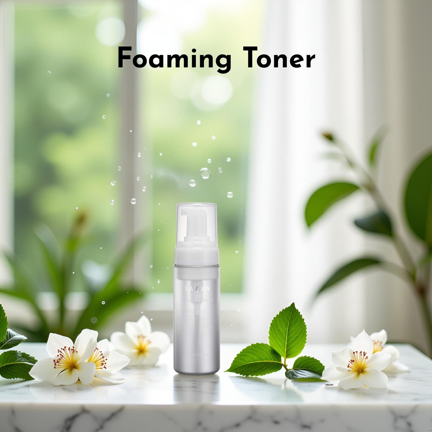 Lavien Centella Creaming Facial Toner - Hydrating Bubble Foam for All Skin Types | 150 ml