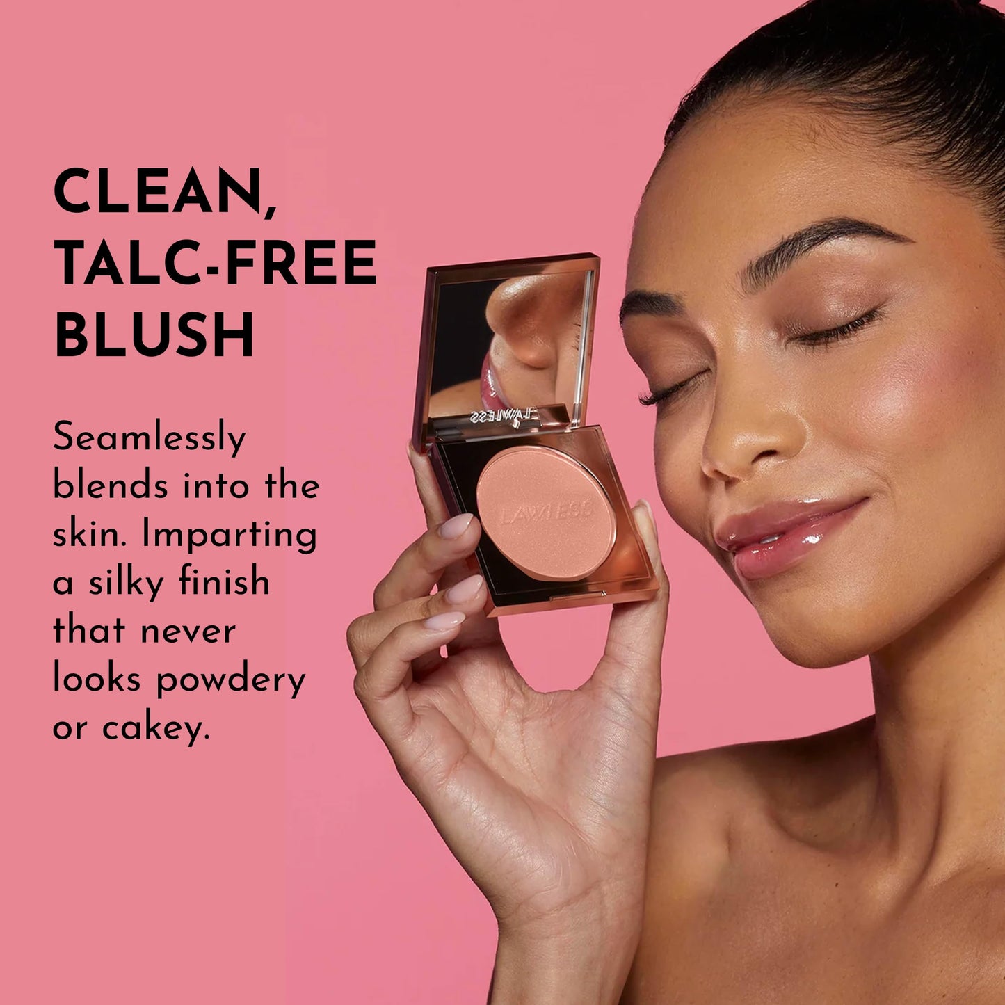 LAWLESS Make Me Blush Talc-Free Velvet Blush Daisy Pink